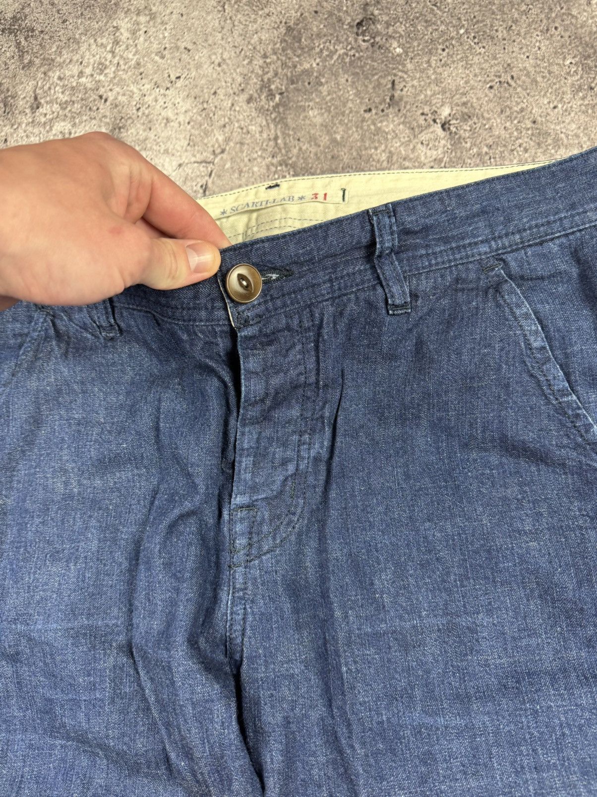 Scarti-Lab × Vintage Scarti-Lab denim Pants Made in italy Size 31 Rare❗️ Size US 31 - 6 Thumbnail