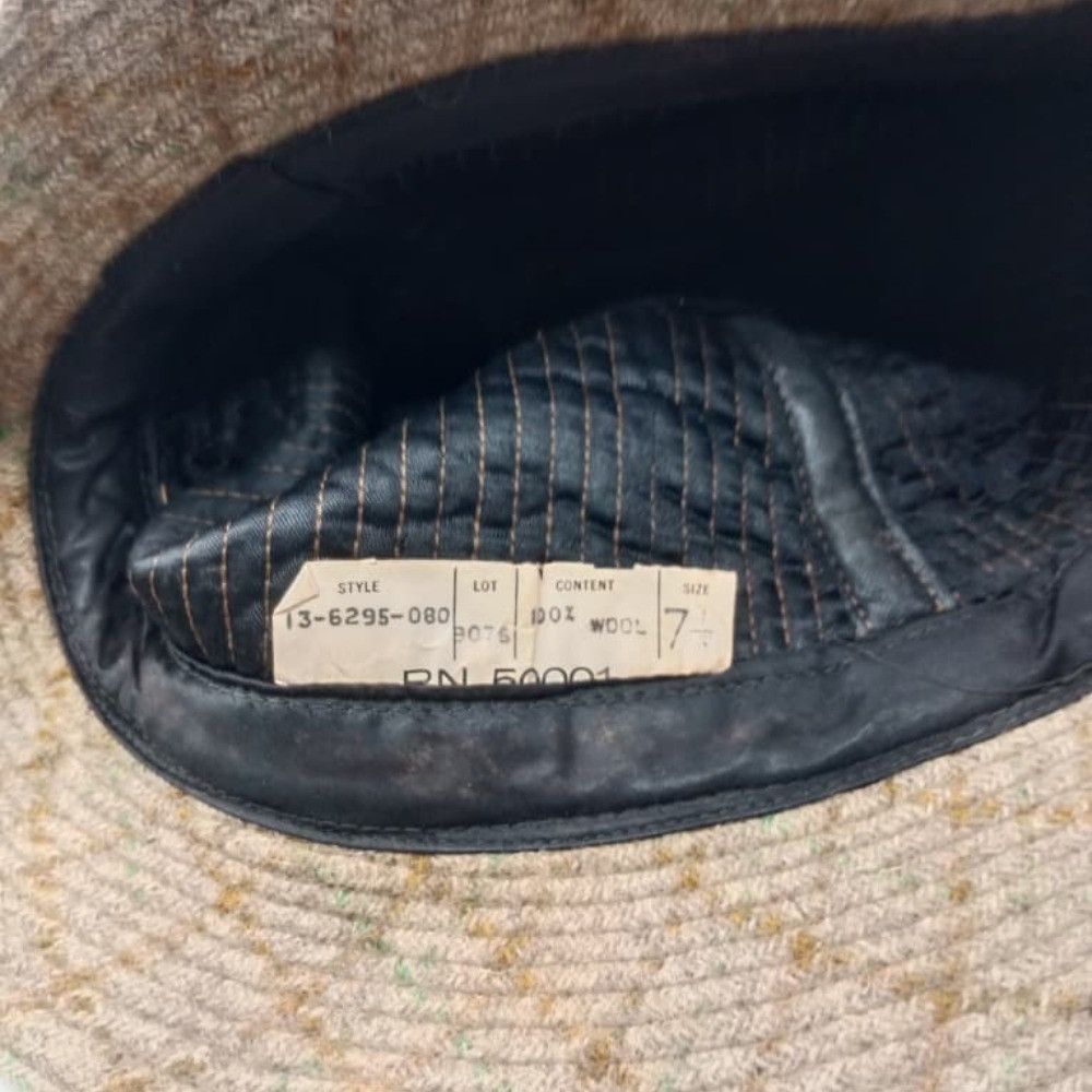 The Unbranded Brand Vintage 70s 80s Wool Tweed Bucket Hat Flecked Brown Beige Size ONE SIZE - 2 Thumbnail