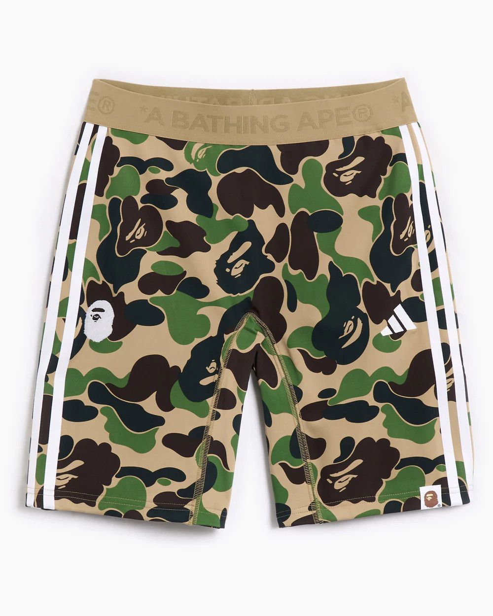 Adidas × Bape o1mle0526 Football Tight Crew Shorts in Multicolor Size US 28 / EU 44 - 1 Thumbnail