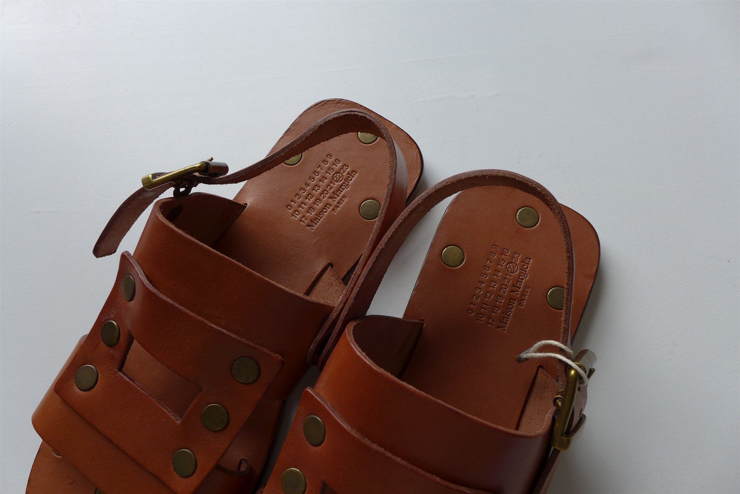 Maison Margiela *Size 39* Margiela Tabi Sandals - Brown Calf Leather Size US 6 / IT 36 - 6 Thumbnail