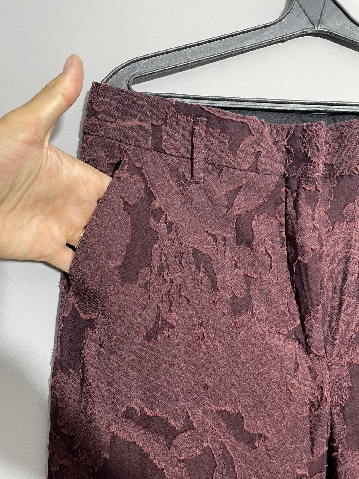 DOROTHEE SCHUMACHER × Designer Dorothee Schumacher Avant Garde Floral Pants size 4 Size 27" / US 4 / IT 40 - 8 Thumbnail