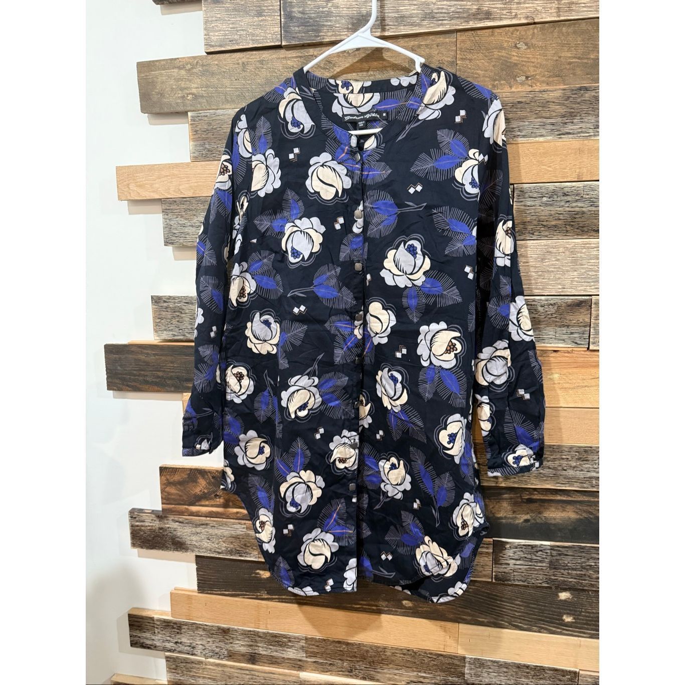 Guru Gudrun Sjoden Cotton Lightweight Floral button front blouse Size M / US 6-8 / IT 42-44 - 1 Thumbnail