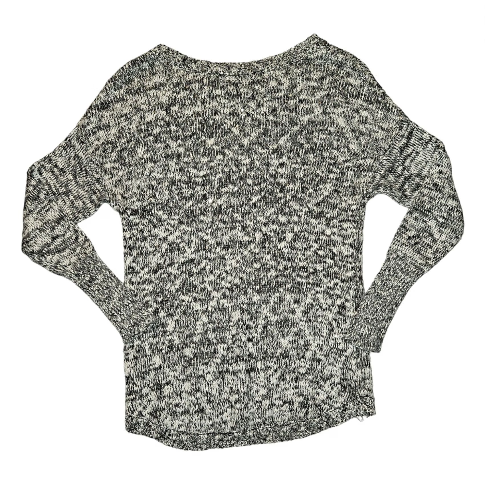Vintage Rock & Republic Sweater Women's Small Long Sleeve Black White Sequin Knit Pullover Size S / US 4 / IT 40 - 6 Thumbnail