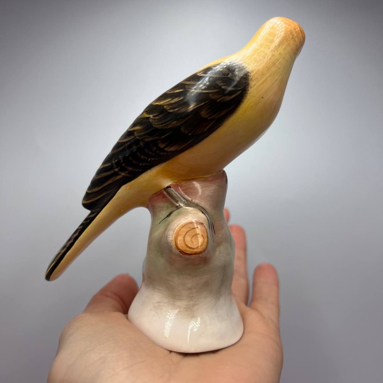 Vintage 1950 Vintage Collectible Bird Oriole Porcelain Statue Marked Size ONE SIZE - 3 Thumbnail