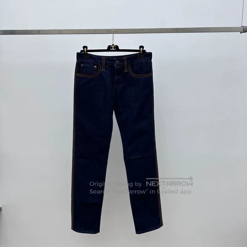 Miu Miu Miu Miu 25 Blue leather jeans Size 25" / US 0 / IT 36 - 2 Thumbnail