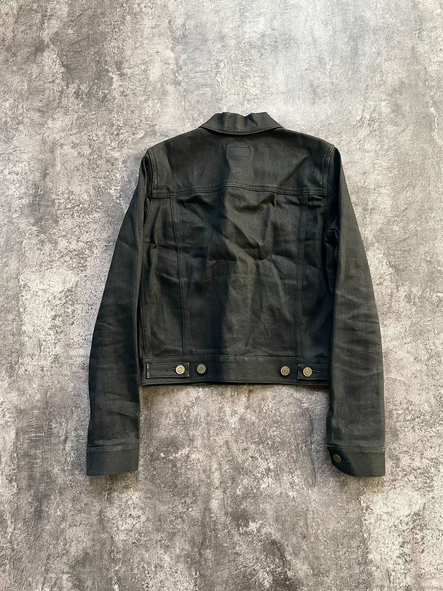 Other black denim jacket with waxed finish. Size US S / EU 44-46 / 1 - 2 Thumbnail