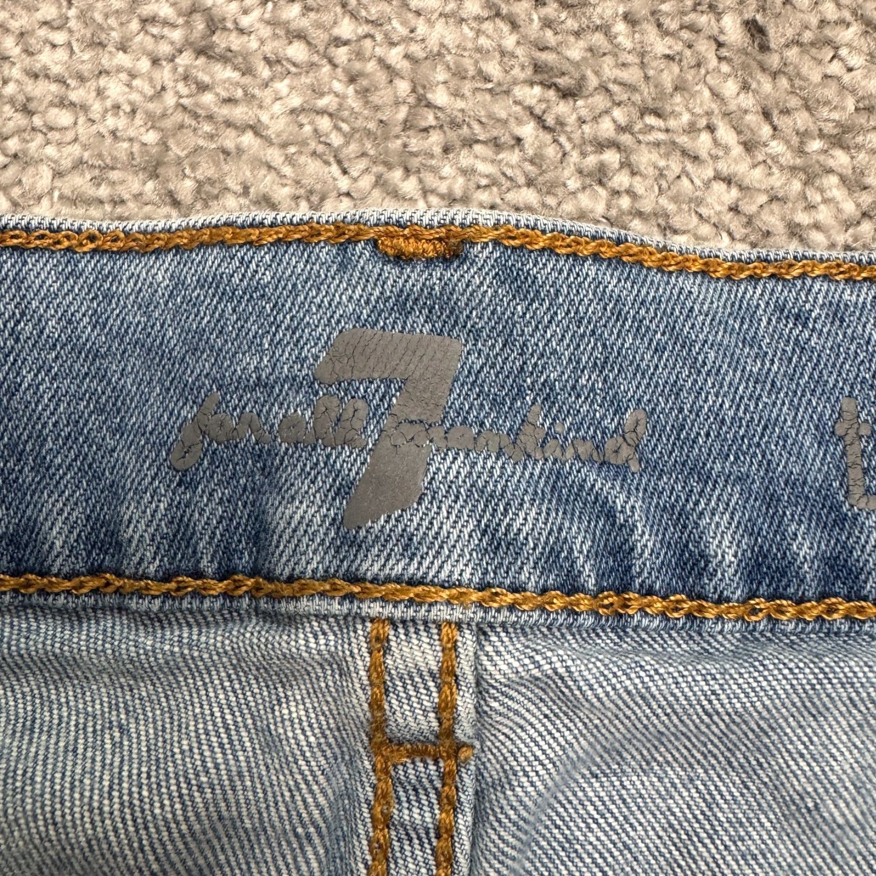 7 For All Mankind 7 For all Mankind Jeans Mens 31x33 Blue Medium Wash Denim Straight Casual B Size US 31 - 7 Thumbnail