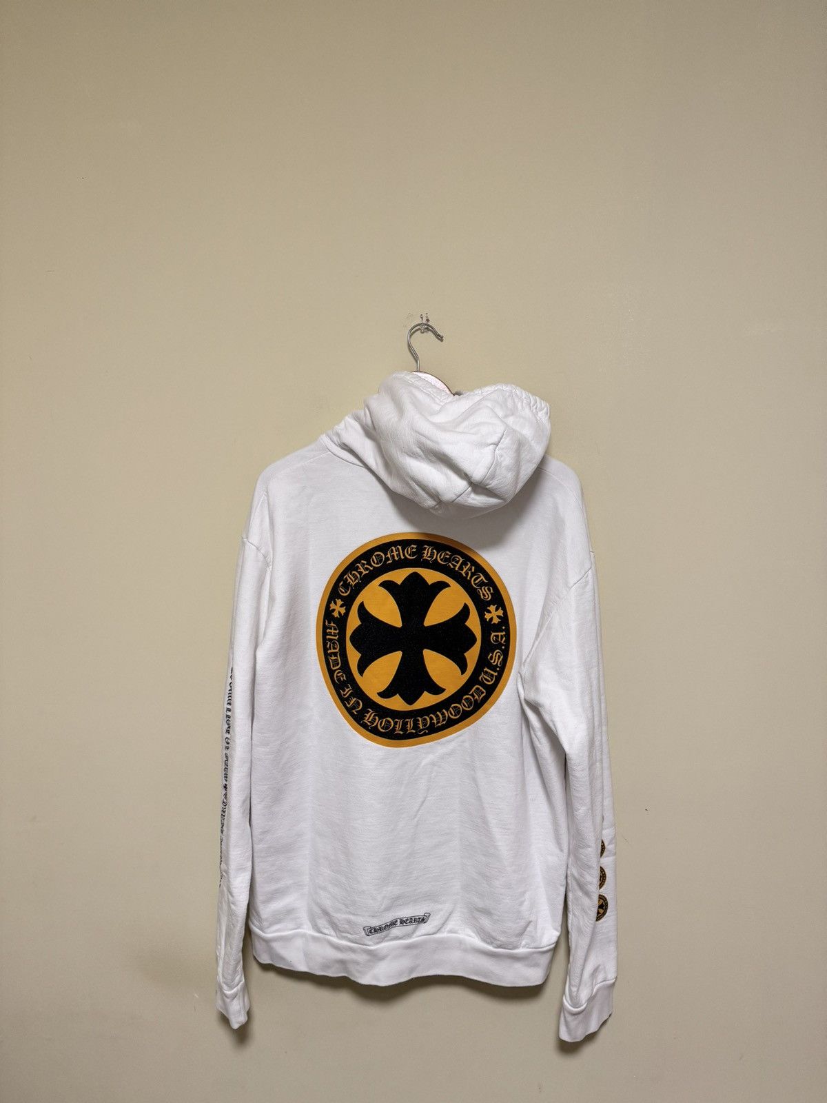 Chrome Hearts CHROME HEARTS HOLLYWOOD HOODIE WHT Size US M / EU 48-50 / 2 - 9 Thumbnail