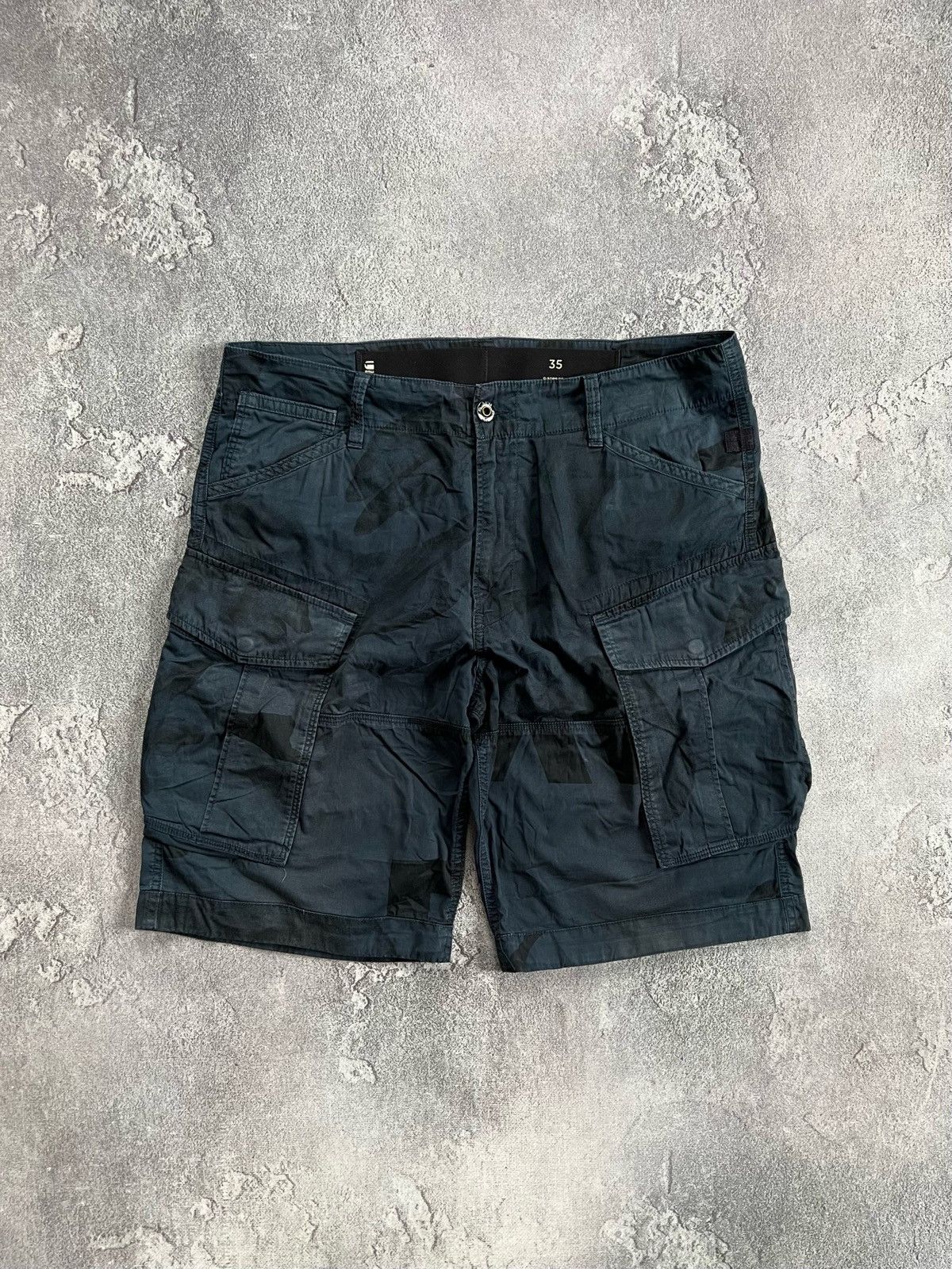 G-Star G Star Raw Cargo Shorts Camouflage Pattern Military Sz W35 Size US 35 - 1 Thumbnail