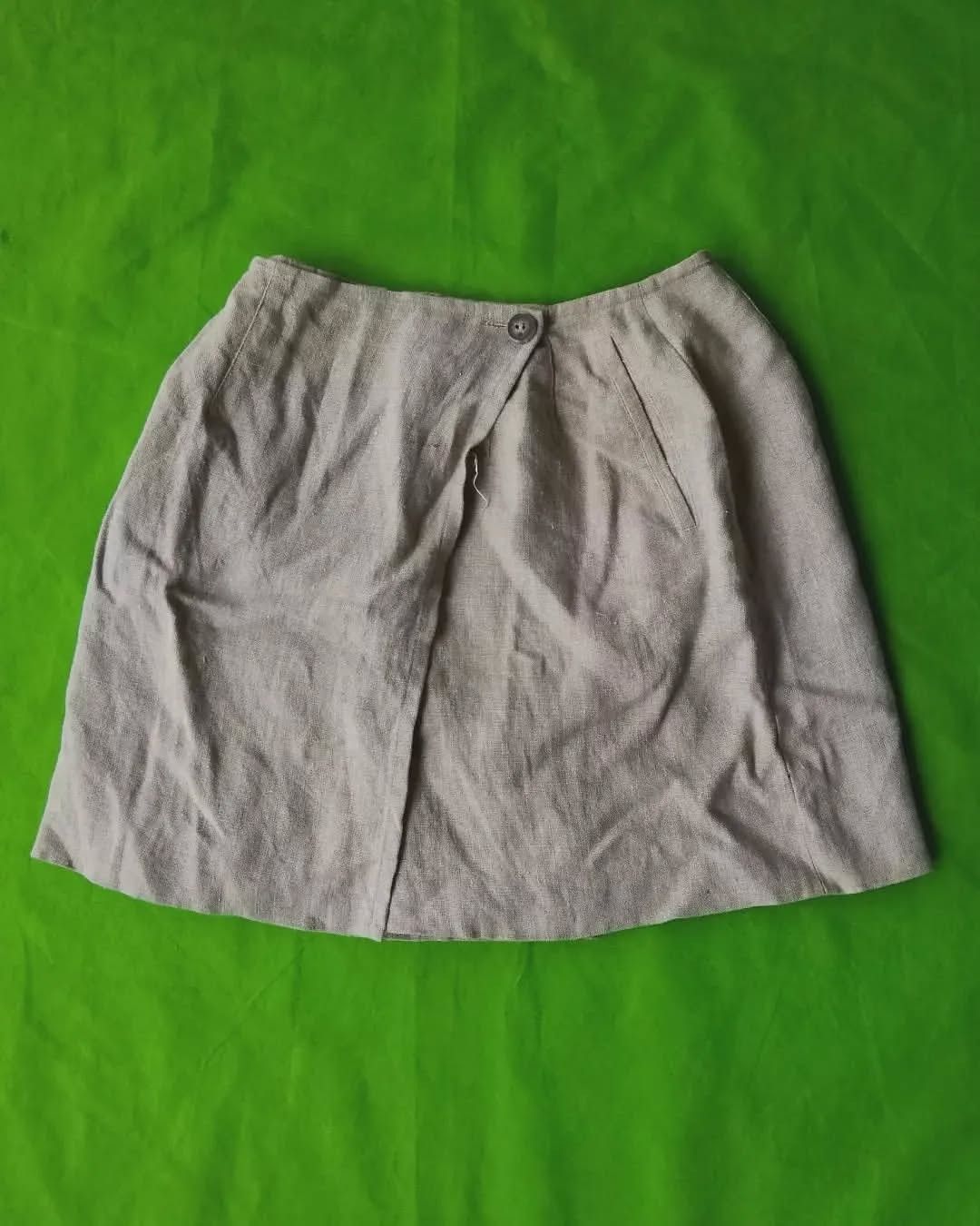 Designer × Japanese Brand × Mr. Junko Mr. Junko Light Brown Basic Skirt Japan Size 27" / US 4 / IT 40 - 2 Thumbnail