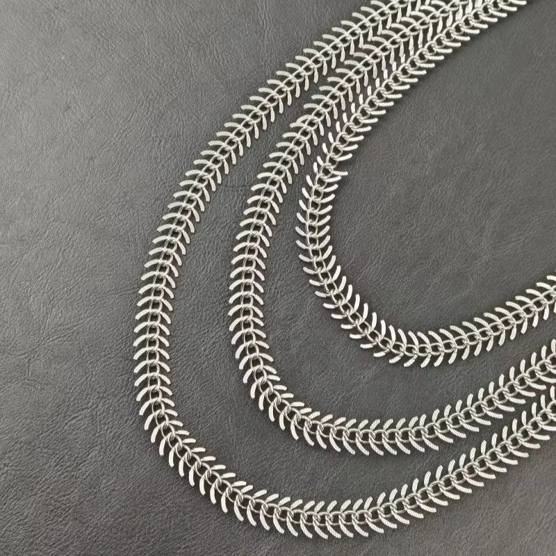 Jewelry Concise Fishbone Wallet Chain Pant Waist Size ONE SIZE - 4 Thumbnail