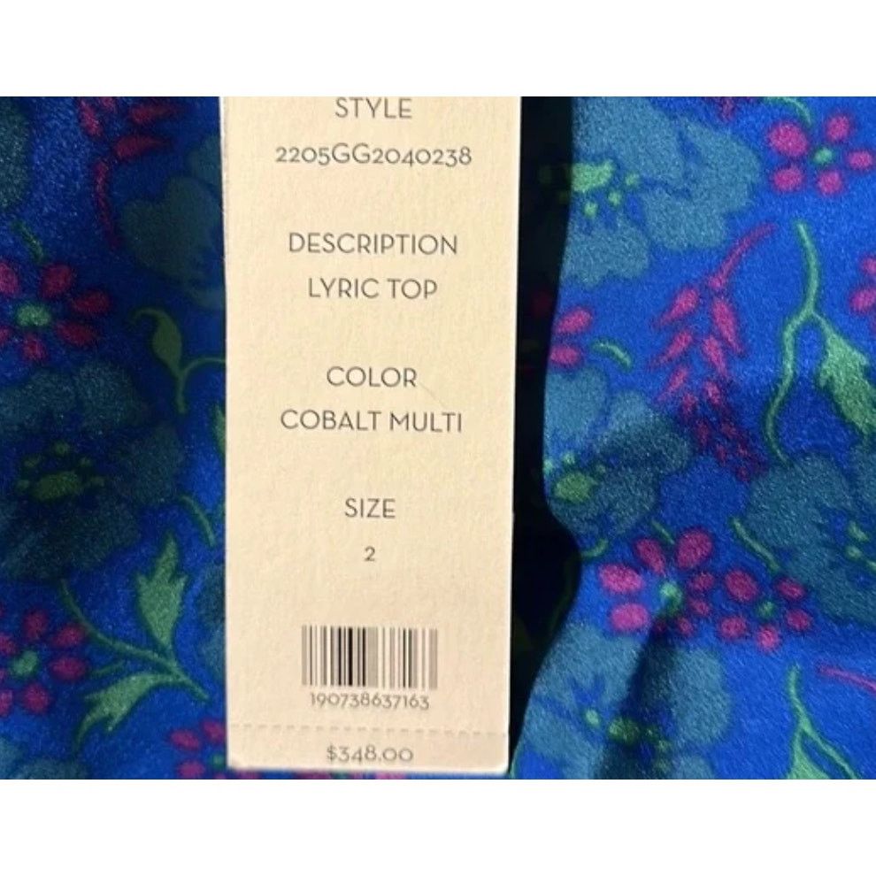 Veronica Beard Veronica Beard Lyric Top in Cobalt Multi size 2 Size XS / US 0-2 / IT 36-38 - 10 Thumbnail