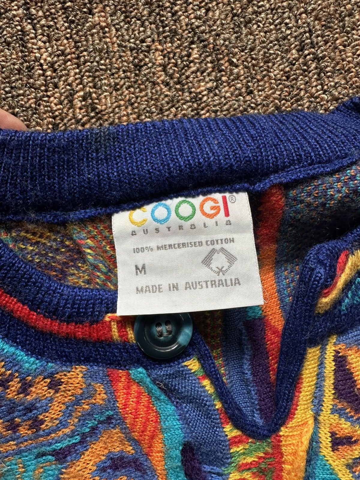 Coogi COOGI Australia Mercerized 3D Knit Multicolor Size M Rare Size US S / EU 44-46 / 1 - 5 Thumbnail