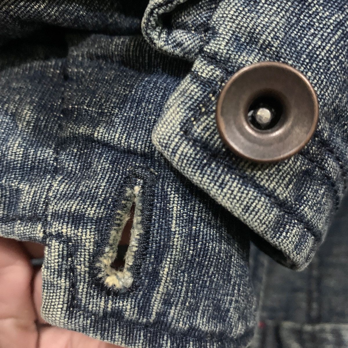 Indigo × Japanese Brand Vert Dense Blue Denim Jacket Japanese Brand Size S / US 4 / IT 40 - 10 Thumbnail