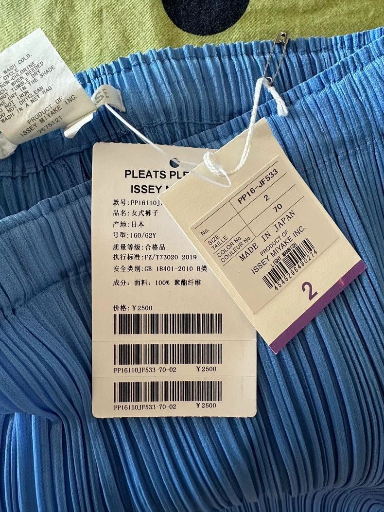 Issey Miyake issey miyake size:2 Sky blue pleated pants 2506-Nextarrow Size 42" / US 20 - 5 Thumbnail