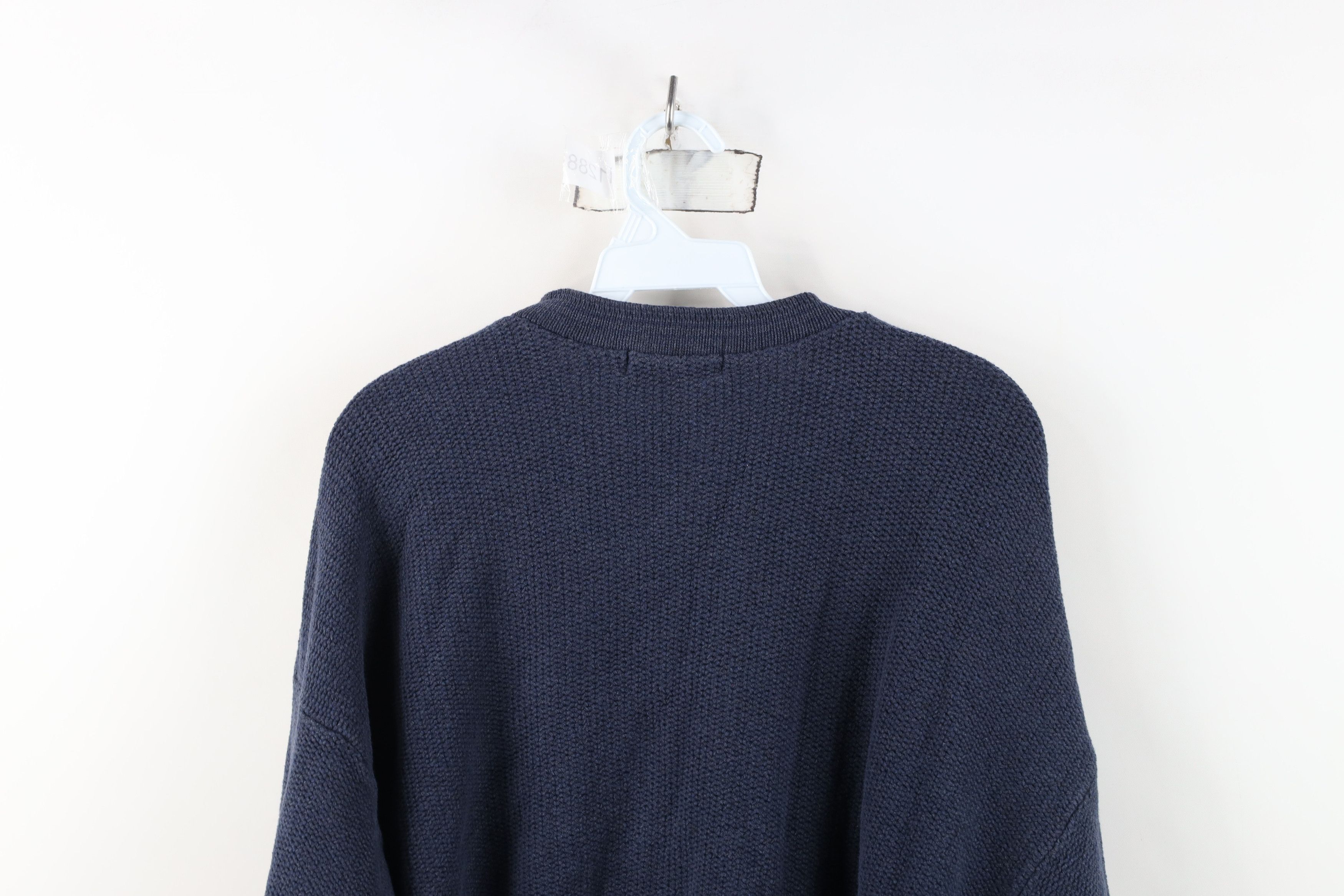 Vintage Vintage 90s Streetwear Tight Weave Knit Henley Sweater USA Size US L / EU 52-54 / 3 - 11 Thumbnail