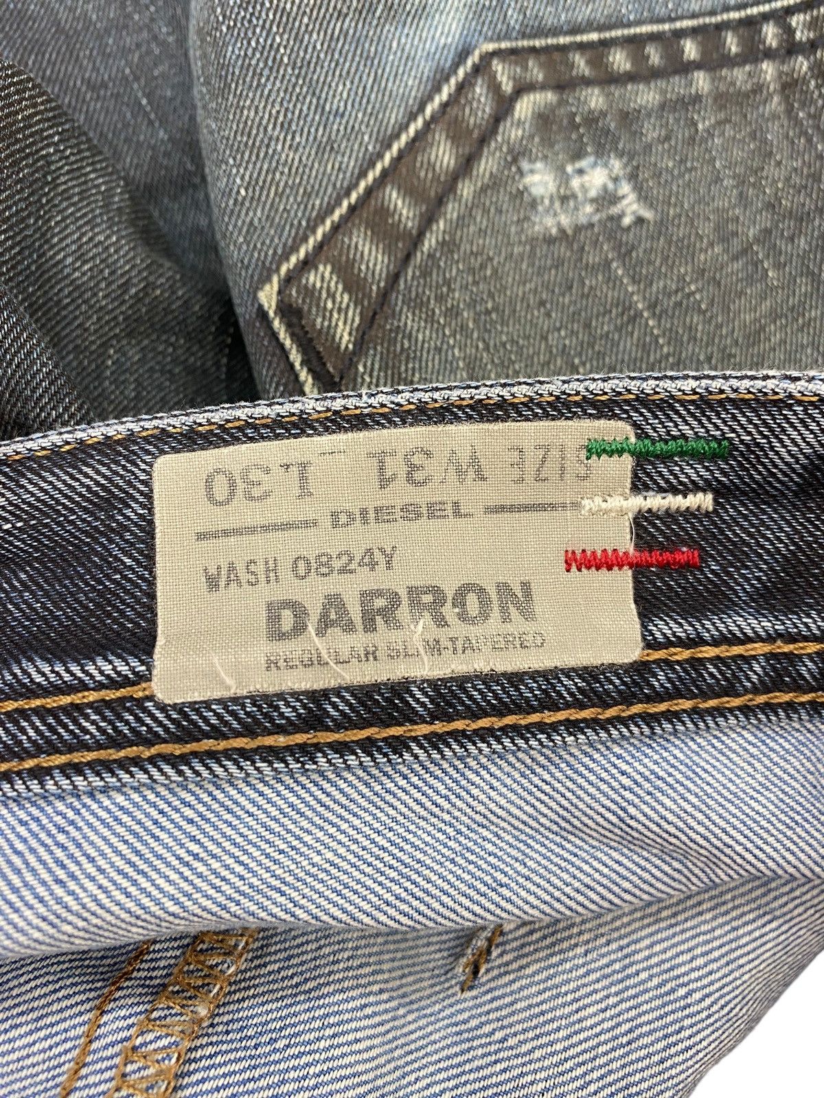 Diesel Diesel Darron Grunge Faded Ripped Style Jeans Size US 34 / EU 50 - 12 Thumbnail