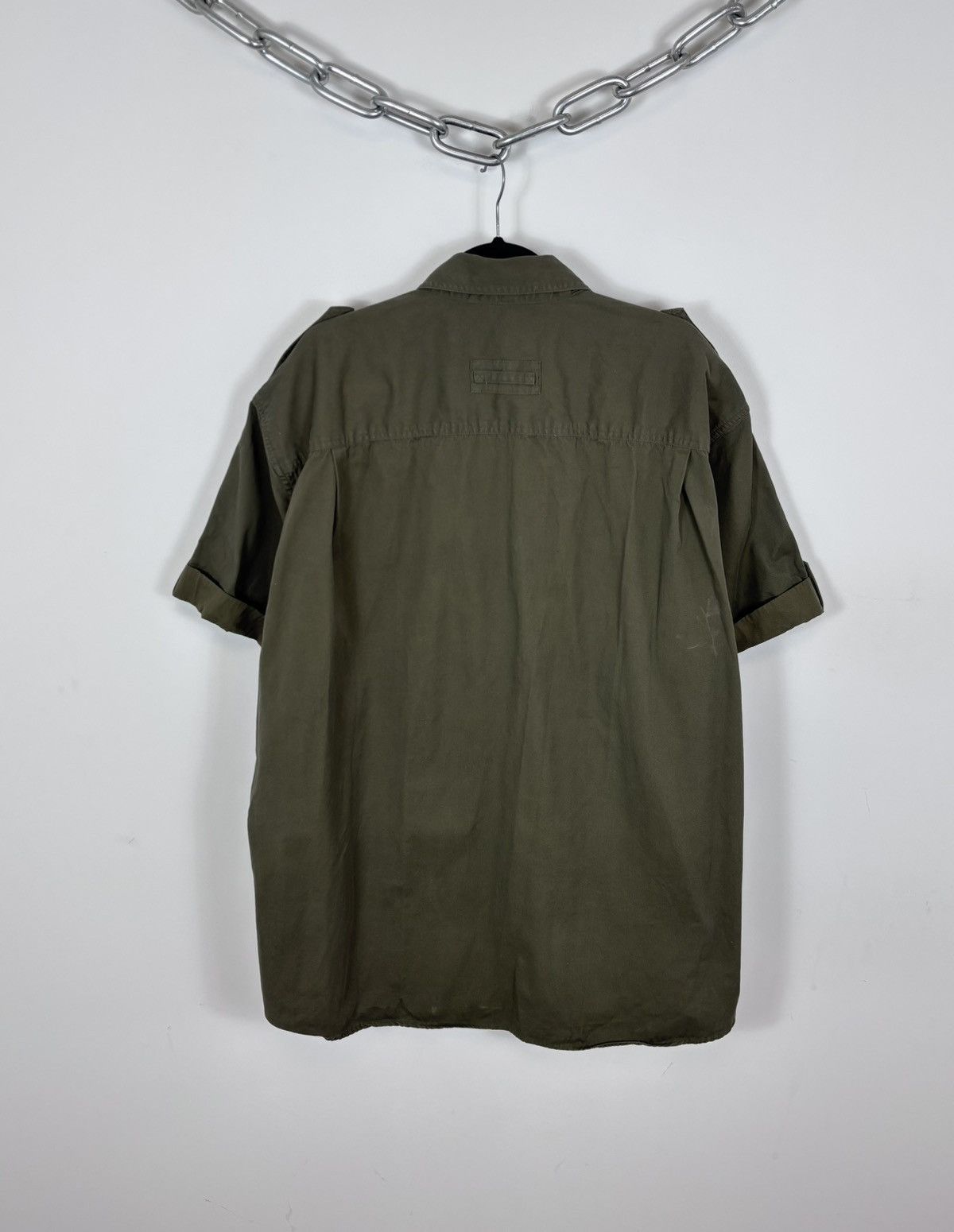 Orvis Vintage Orvis Bush Men’s Khaki Green Short Sleeve Shirt Size US XXL / EU 58 / 5 - 15 Thumbnail