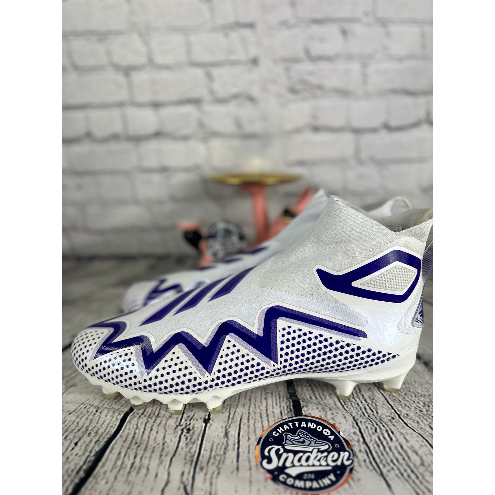 Adidas Adidas Freak Ultra 22 Mens Size 14 White Purple Primeknit Size US 14 / EU 47 - 4 Thumbnail