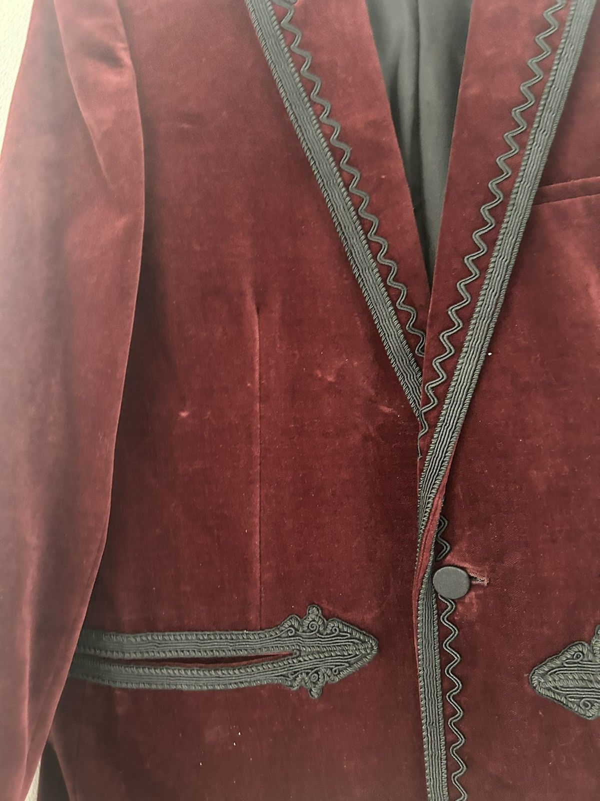 Saint Laurent Paris FW18 Saint Laurent Western Velvet Blazer rrp $4k Size US M / EU 48-50 / 2 - 10 Thumbnail