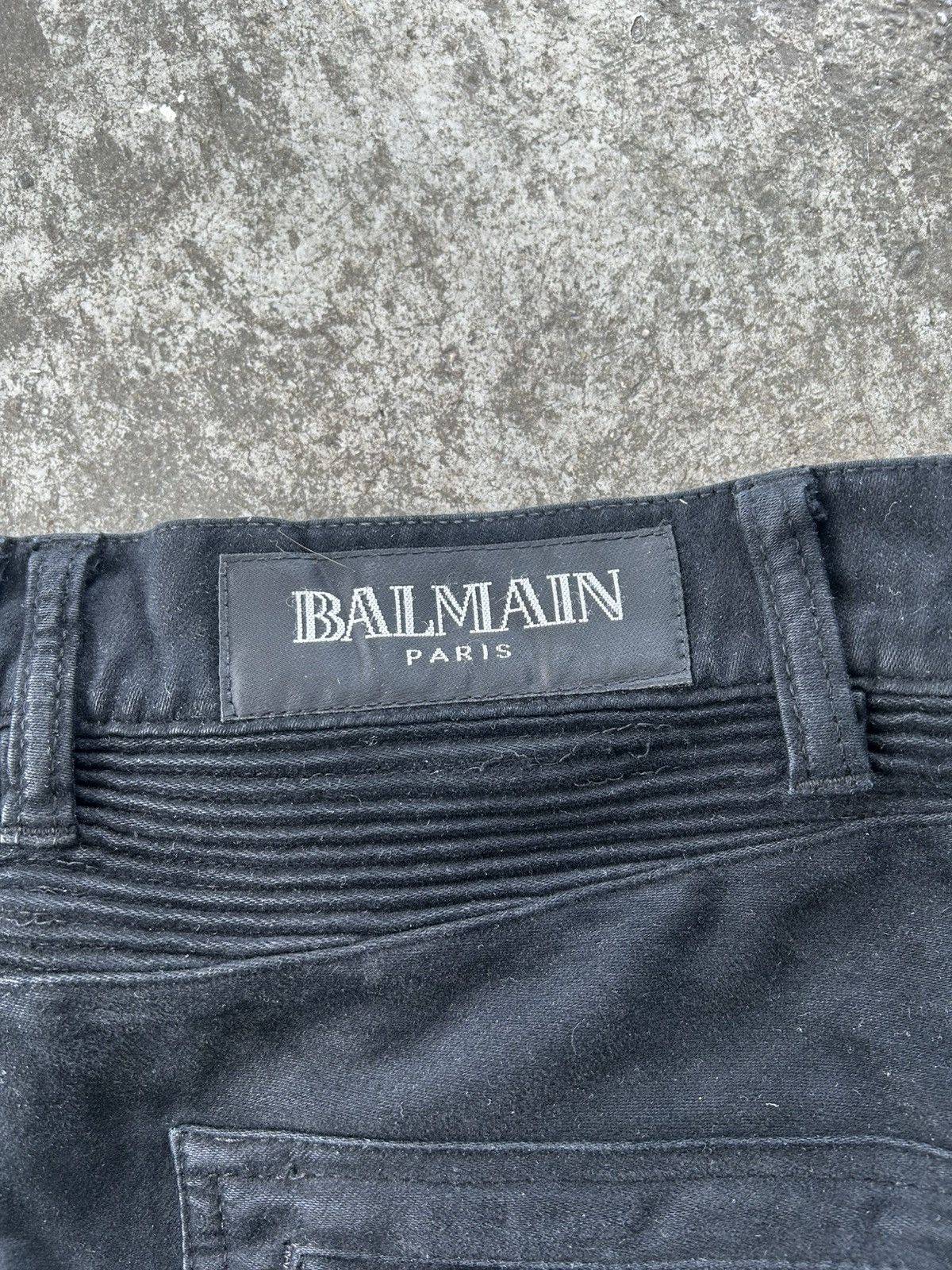 Balmain Balmain Homme AW09 Black Biker Jeans Decarnin Size US 29 - 6 Thumbnail