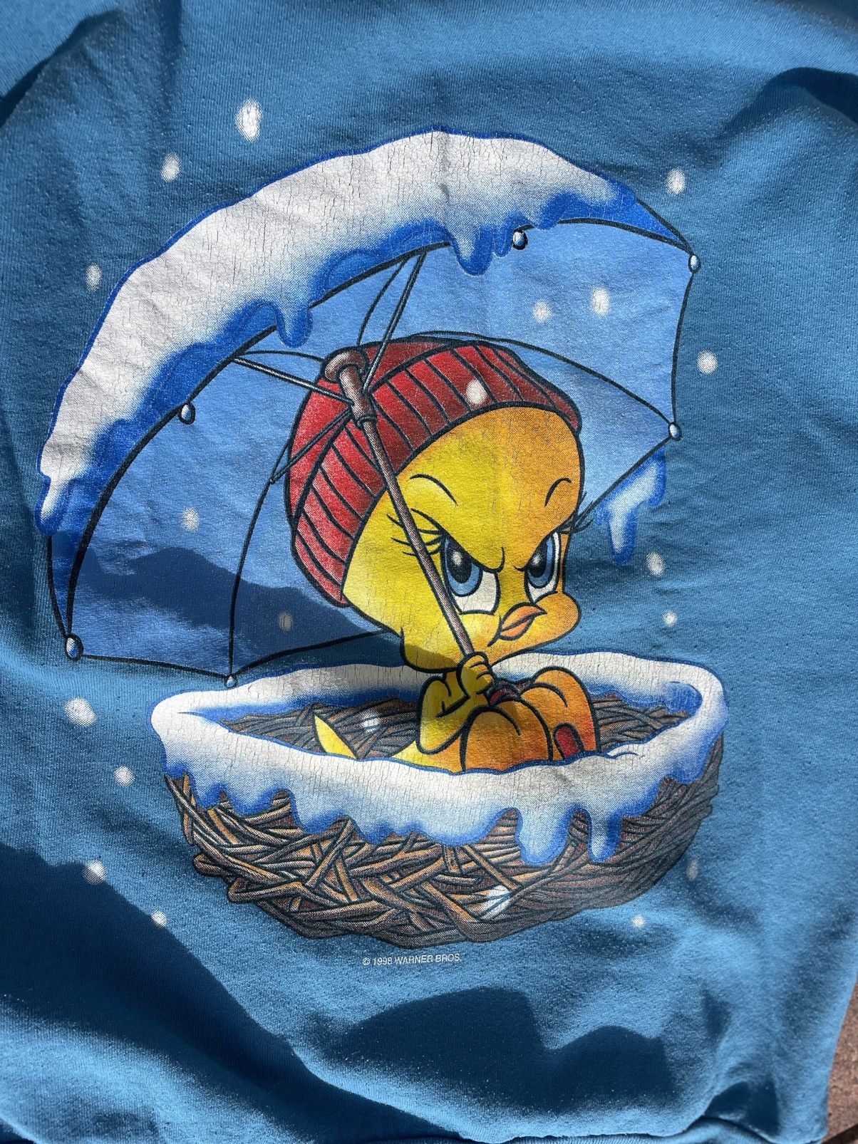 Warner Bros Vintage Warner Bros Looney Tunes Tweety Bird 1998 sweatshir Size US L / EU 52-54 / 3 - 5 Thumbnail
