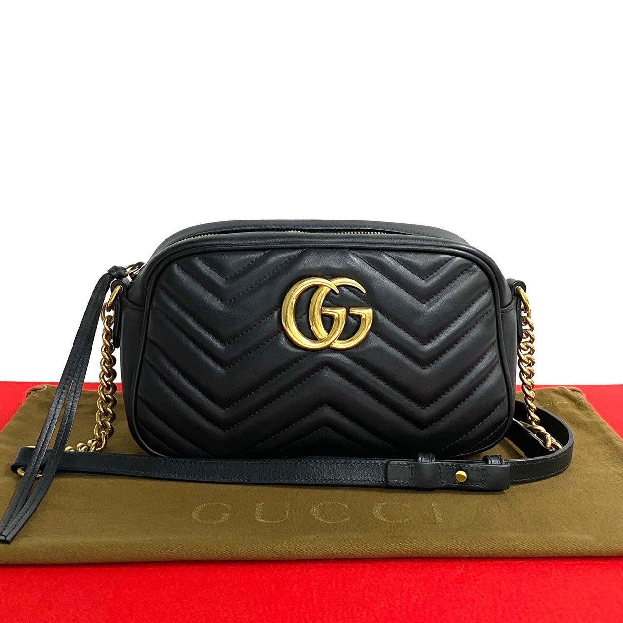Gucci Gucci Shoulder Bag Black Leather Size ONE SIZE - 1 Thumbnail