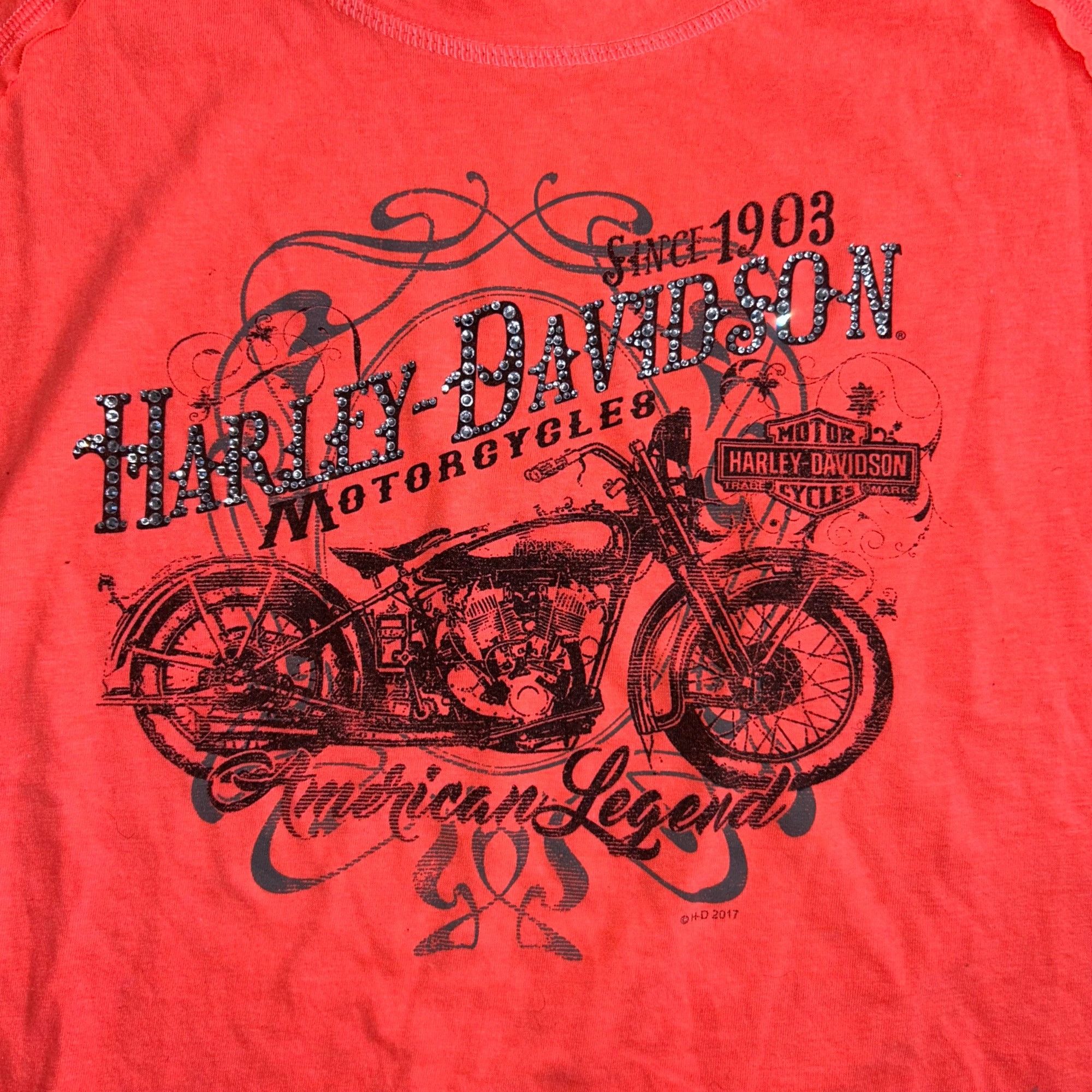 Harley Davidson Vintage/Y2K Women’s Harley Davidson Long Sleeve Shirt Size M / US 6-8 / IT 42-44 - 2 Thumbnail