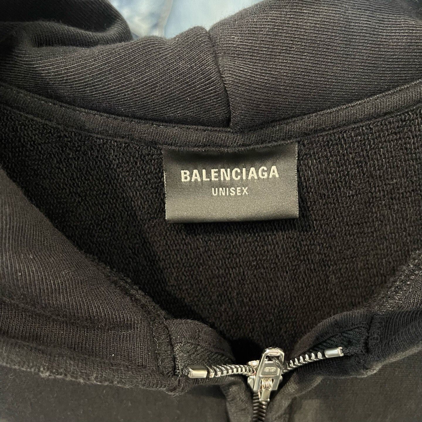 Balenciaga balenciaga black zip-up hoodie for men and women Size US M / EU 48-50 / 2 - 4 Thumbnail