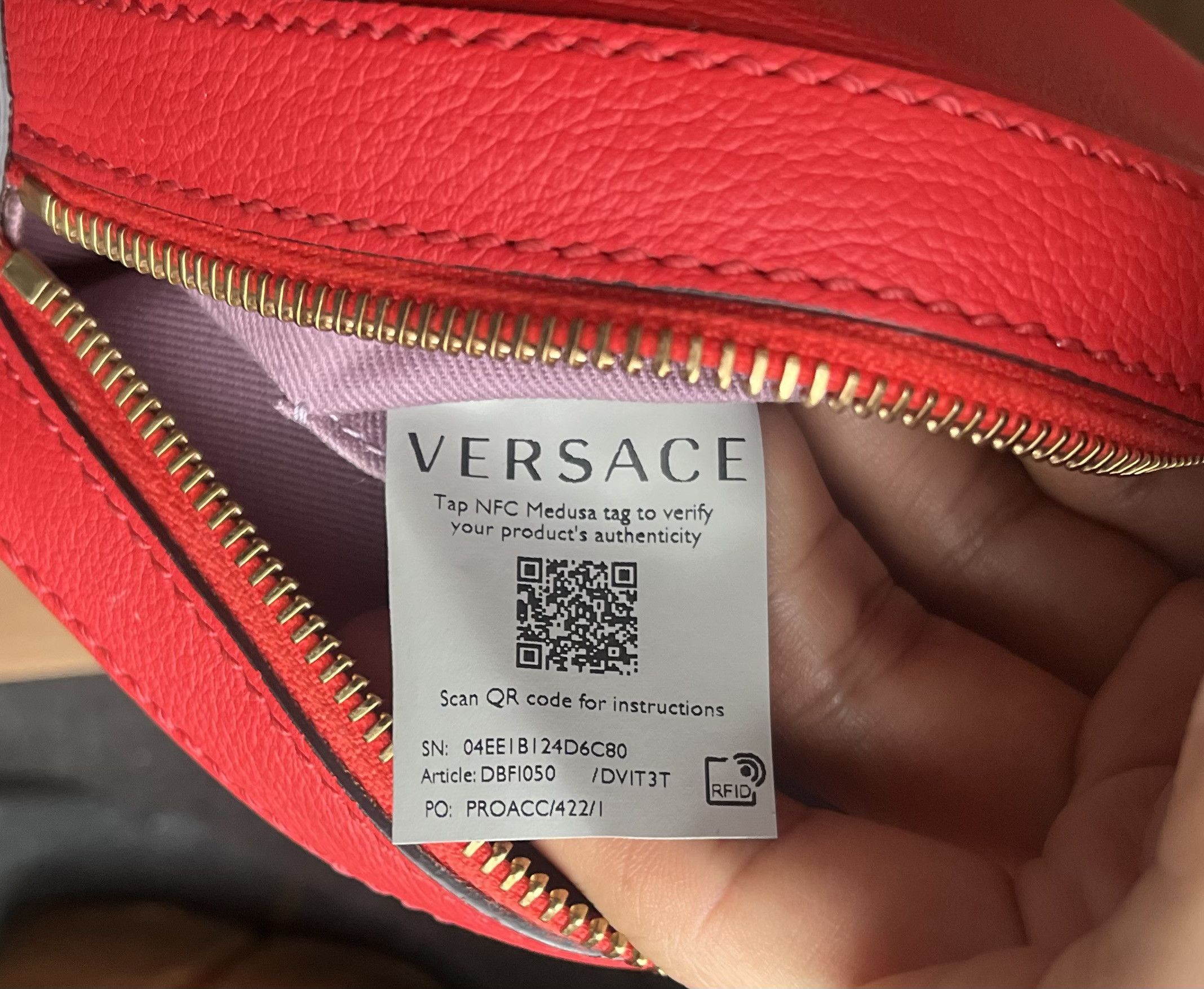 Versace Versace Calfskin La Medusa Round Camera Bag Size ONE SIZE - 4 Thumbnail