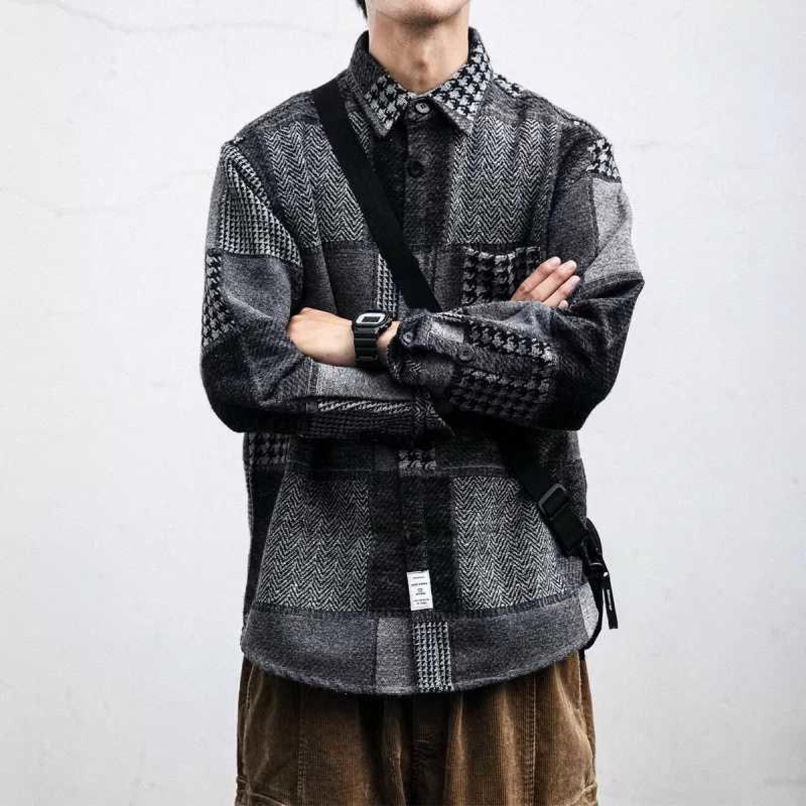 Vintage Japanese Style Patchwork Long Sleeve Shirt Size M / US 6-8 / IT 42-44 - 6 Thumbnail
