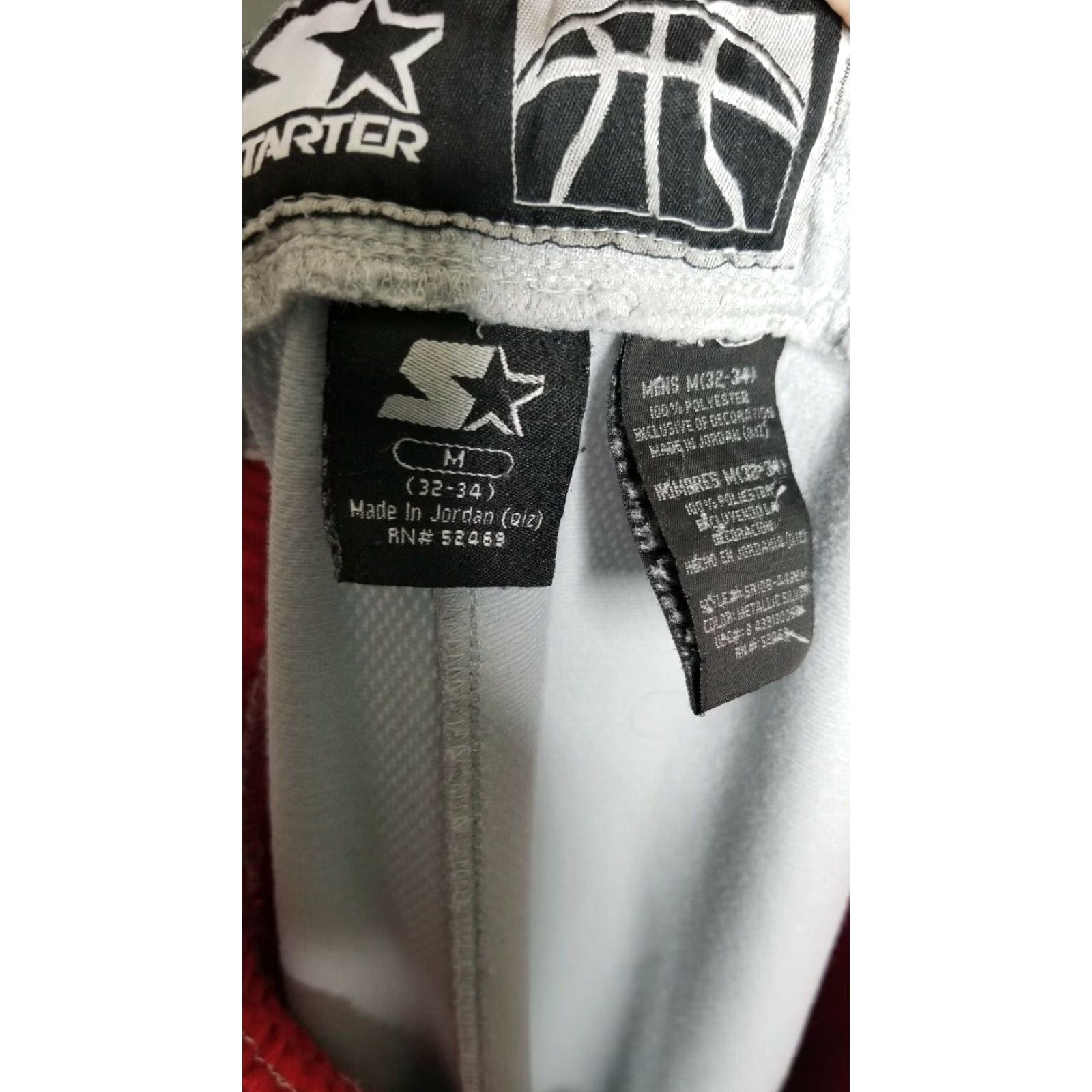 Starter Starter Basketball Sweatpants Mens M Red Striped 90s Metallic Silver Athletic Pants Size US 31 - 5 Thumbnail
