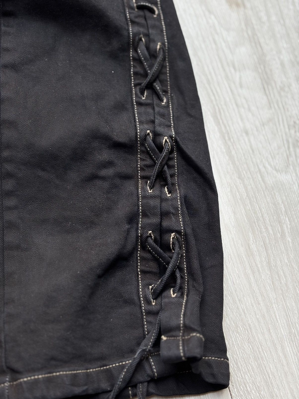 Japanese Brand YUSE lace up flare jeans Size US 26 / EU 42 - 4 Thumbnail