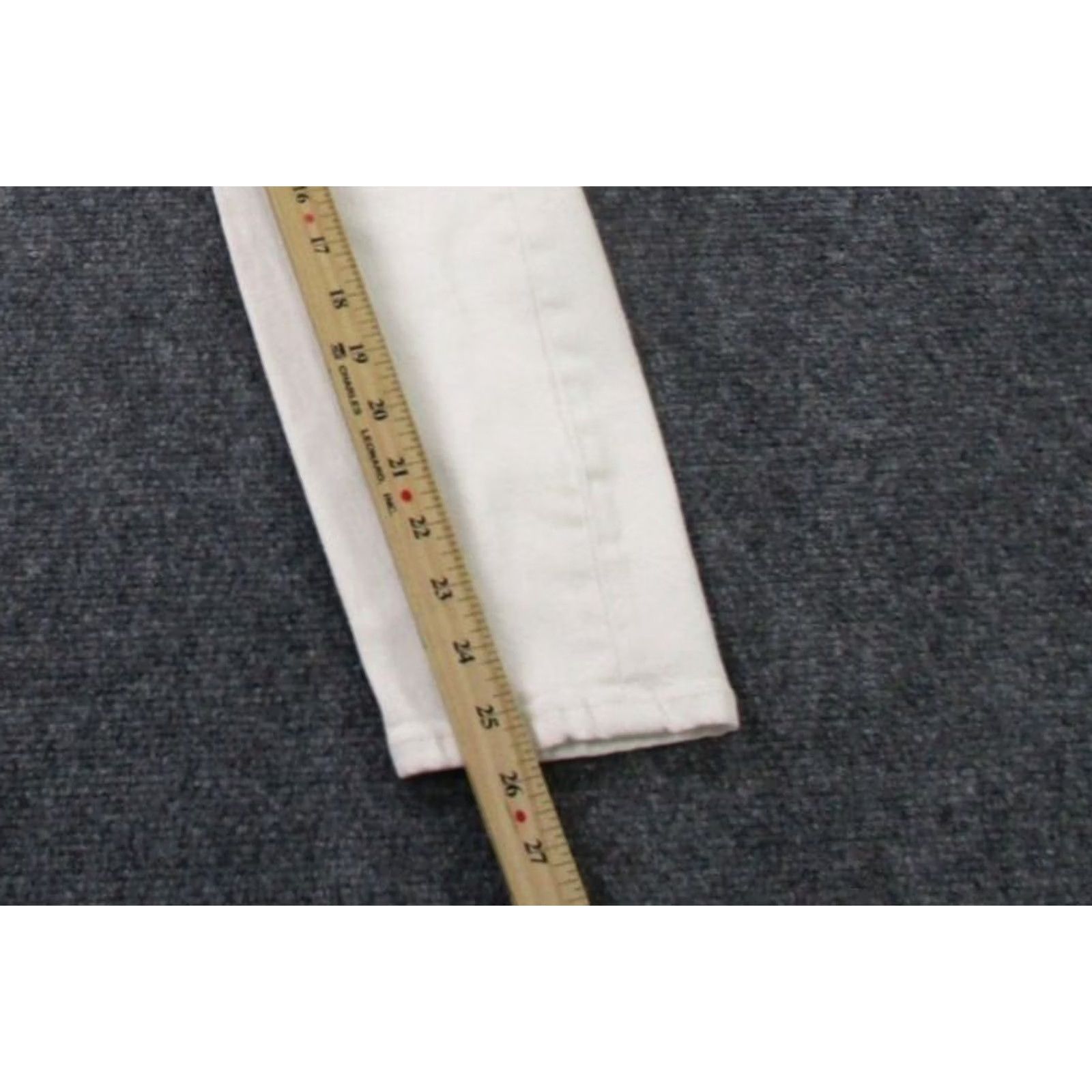RE/DONE Re Done Pants Womens White Chino 90s High Rise Ankle Crop Straight Stretch 28 Size 28" / US 6 / IT 42 - 4 Thumbnail