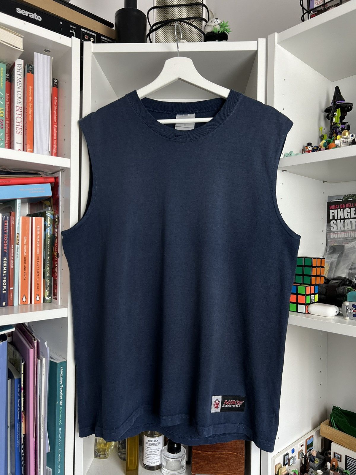 Nike × Vintage Vintage 90s Nike basketball center swoosh baggy tanktop M Size US M / EU 48-50 / 2 - 1 Thumbnail