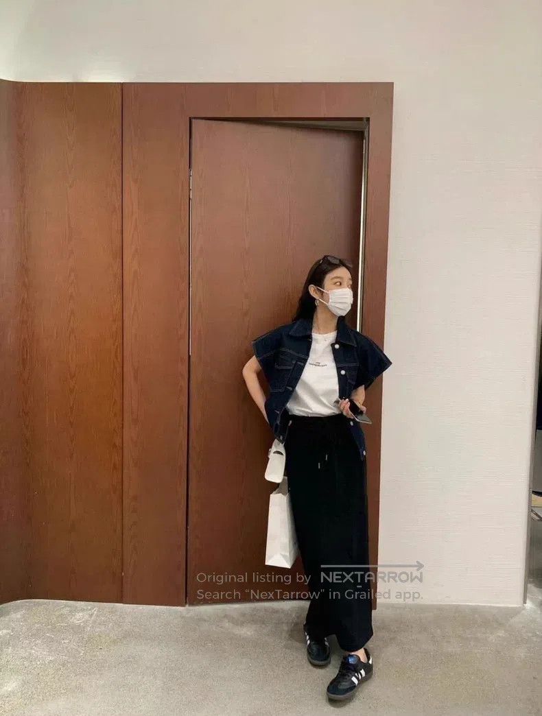 Dries Van Noten Oversized Denim Vest Coat