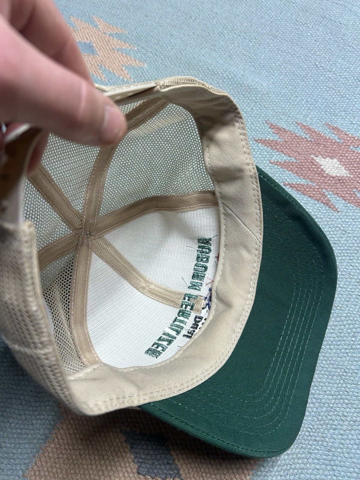 Vintage Vtg trucker hat mesh auburn fertilizer Quadris made in USA Size ONE SIZE - 6 Thumbnail