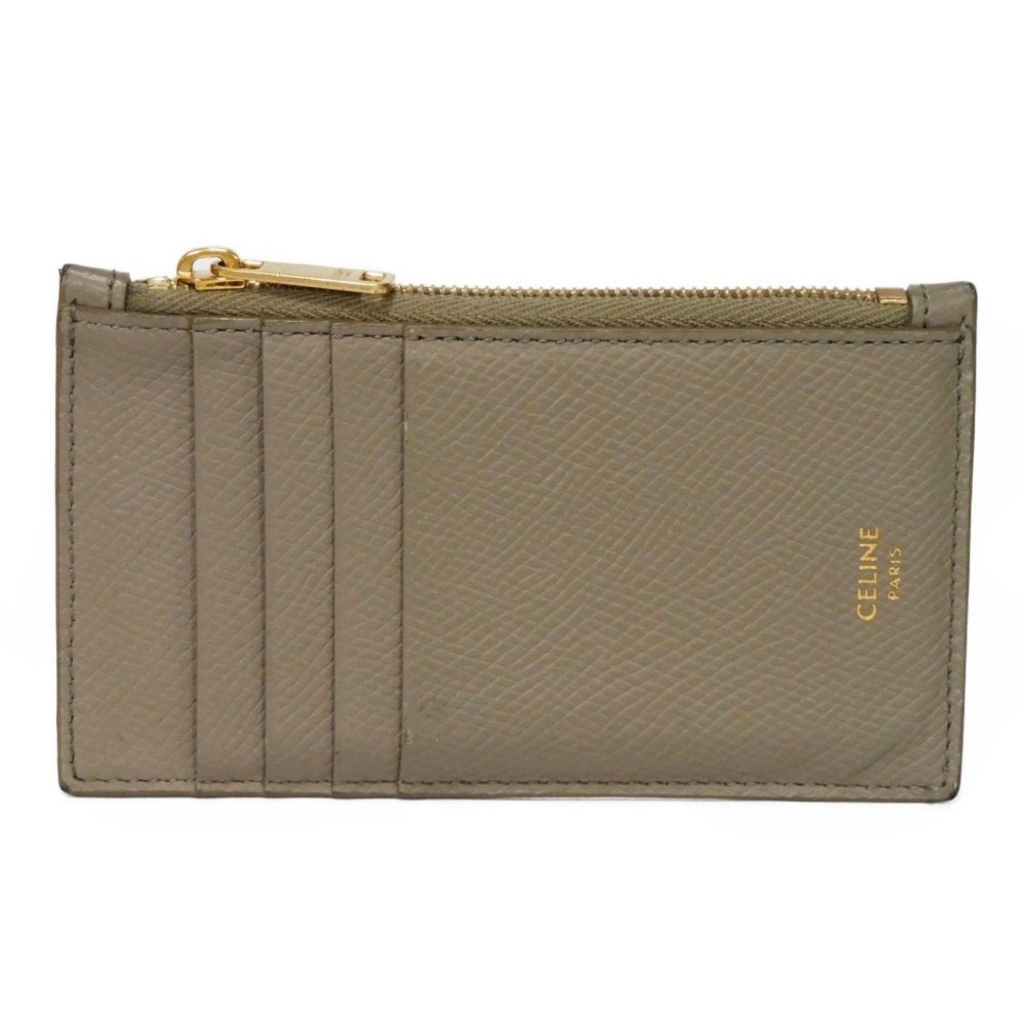 image of Celine Céline Compact Wallet in Beige, Men's