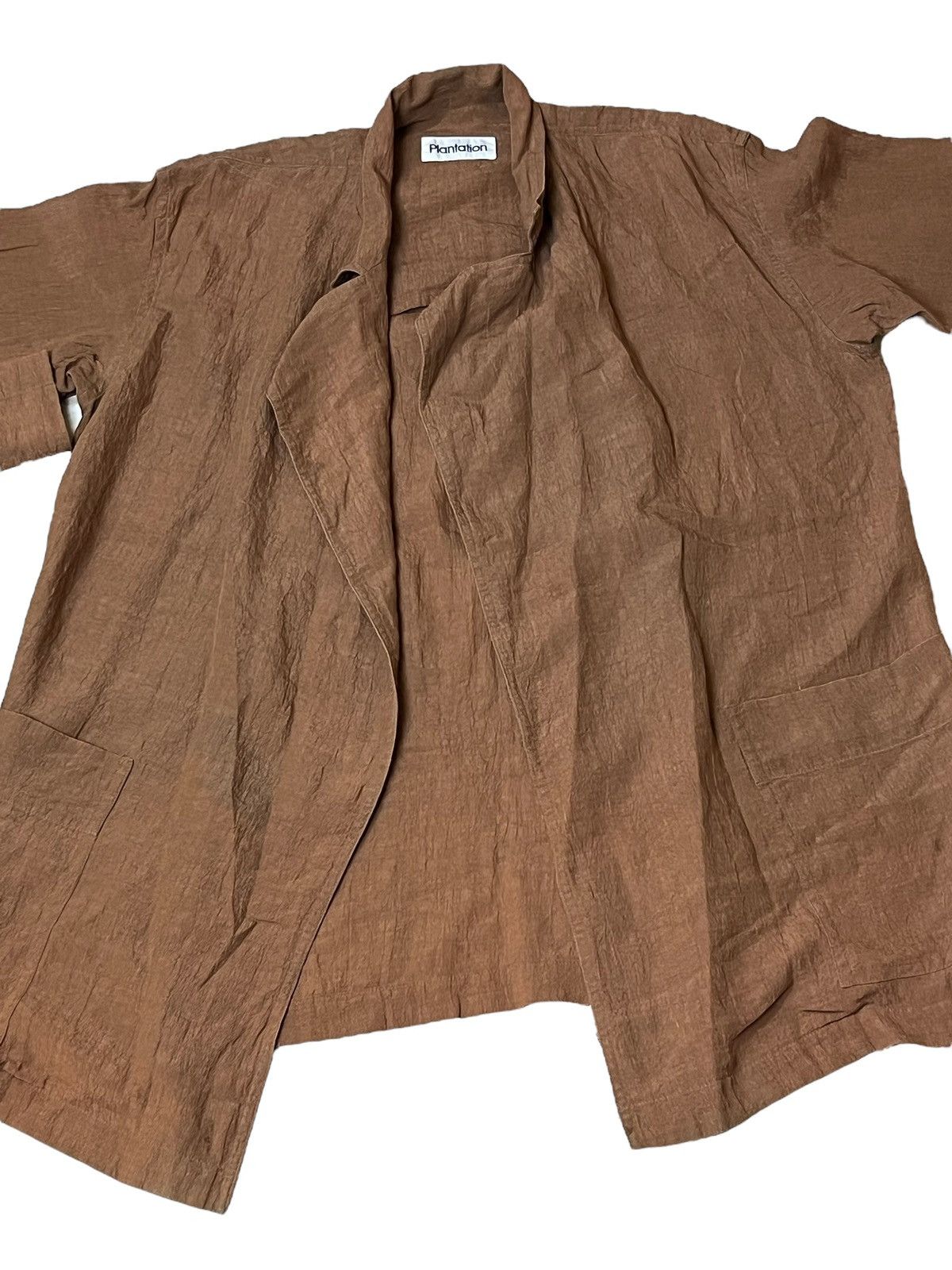 Vintage PLANTATION by issey miyake 100% hemp kimono jacket