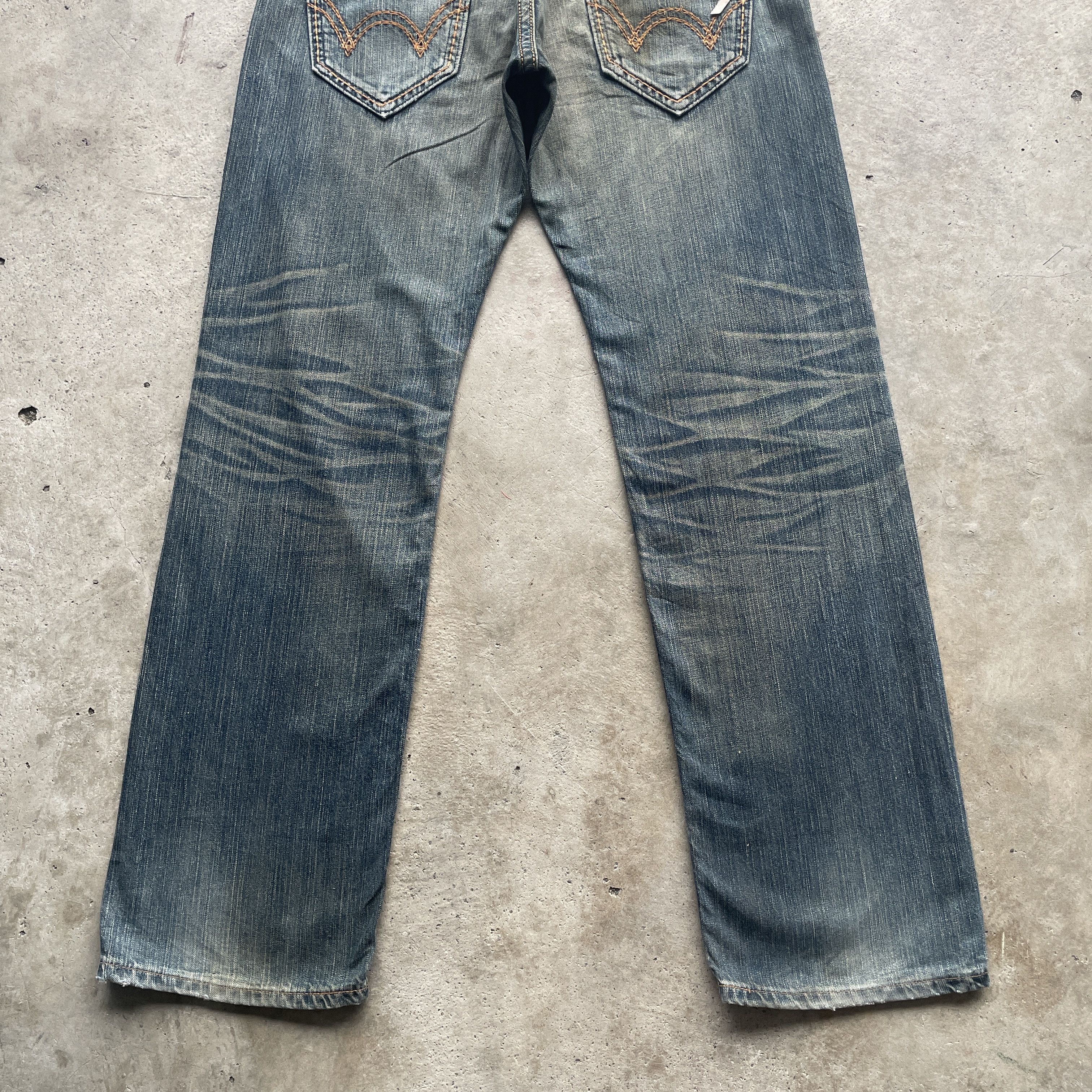 Edwin VINTAGE EDWIN XV RUSTY DISTRESSED DENIM FADED PANTS JEAN W34 Size US 34 / EU 50 - 12 Thumbnail