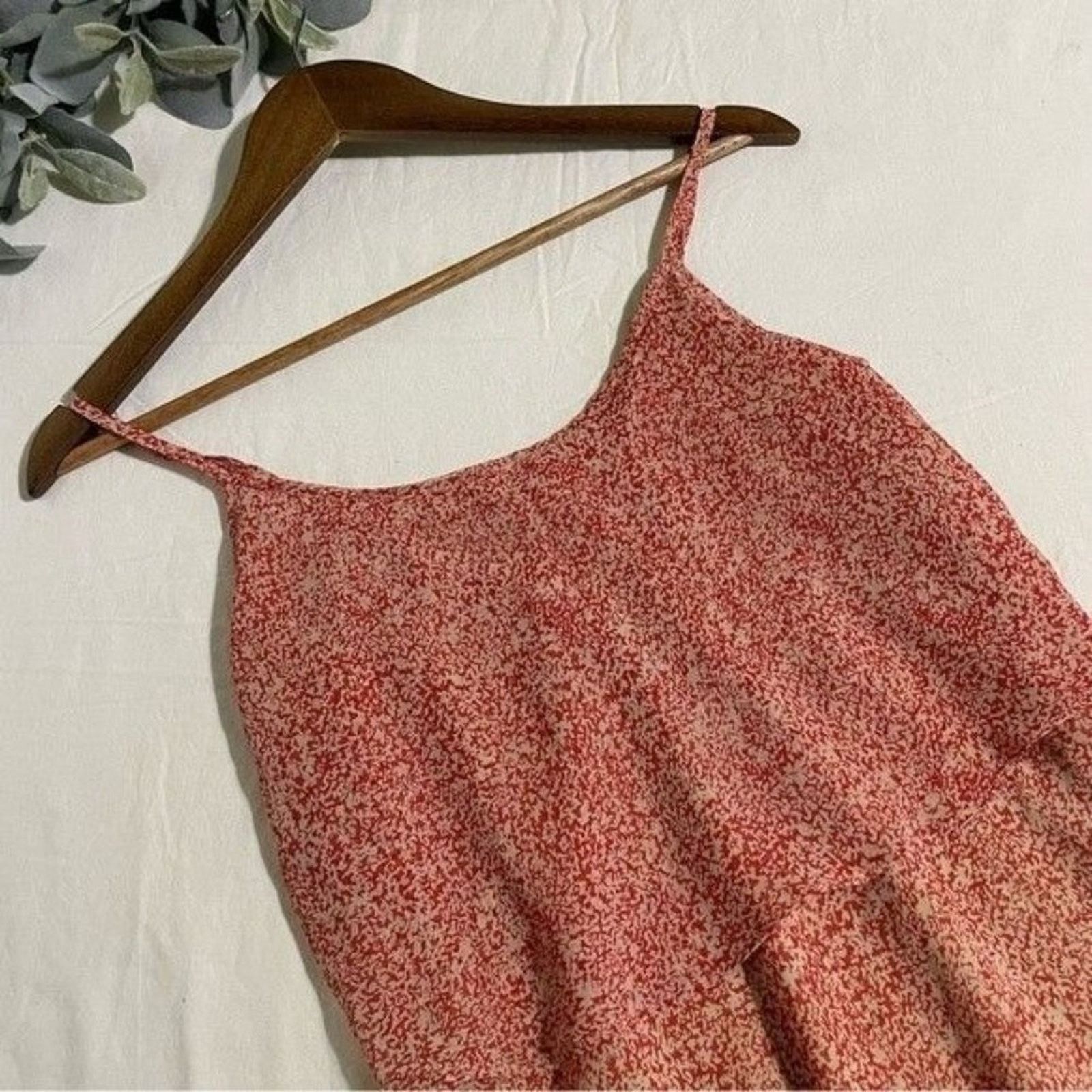 Other Cabi Tank Top Lined Flowy Ruffle Orange Adjustable Straps Size S / US 4 / IT 40 - 8 Thumbnail