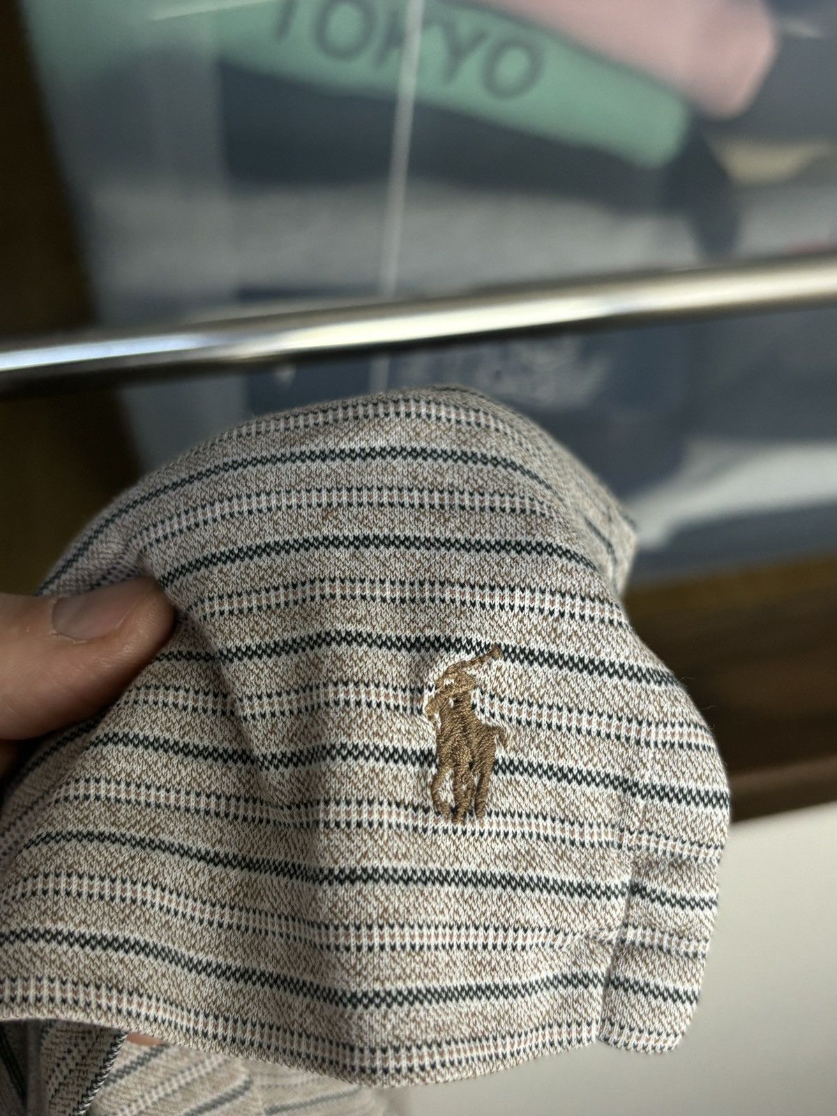 Polo Ralph Lauren × Vintage Polo Ralph Lauren Striped Polo Shirt Size US L / EU 52-54 / 3 - 5 Thumbnail