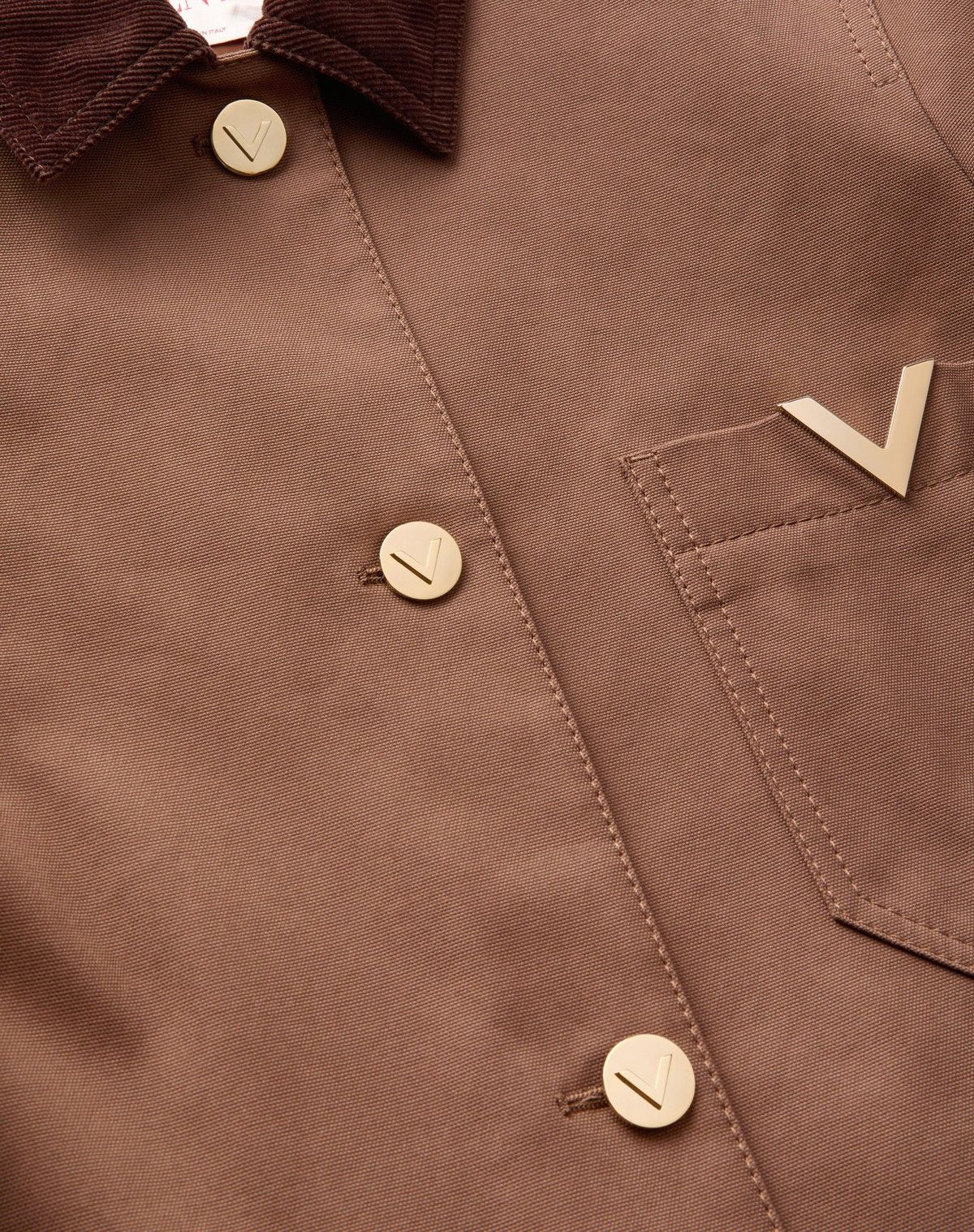 Valentino o1s1wg110525 Couture Canvas Caban in Brown Size M / US 6-8 / IT 42-44 - 7 Thumbnail