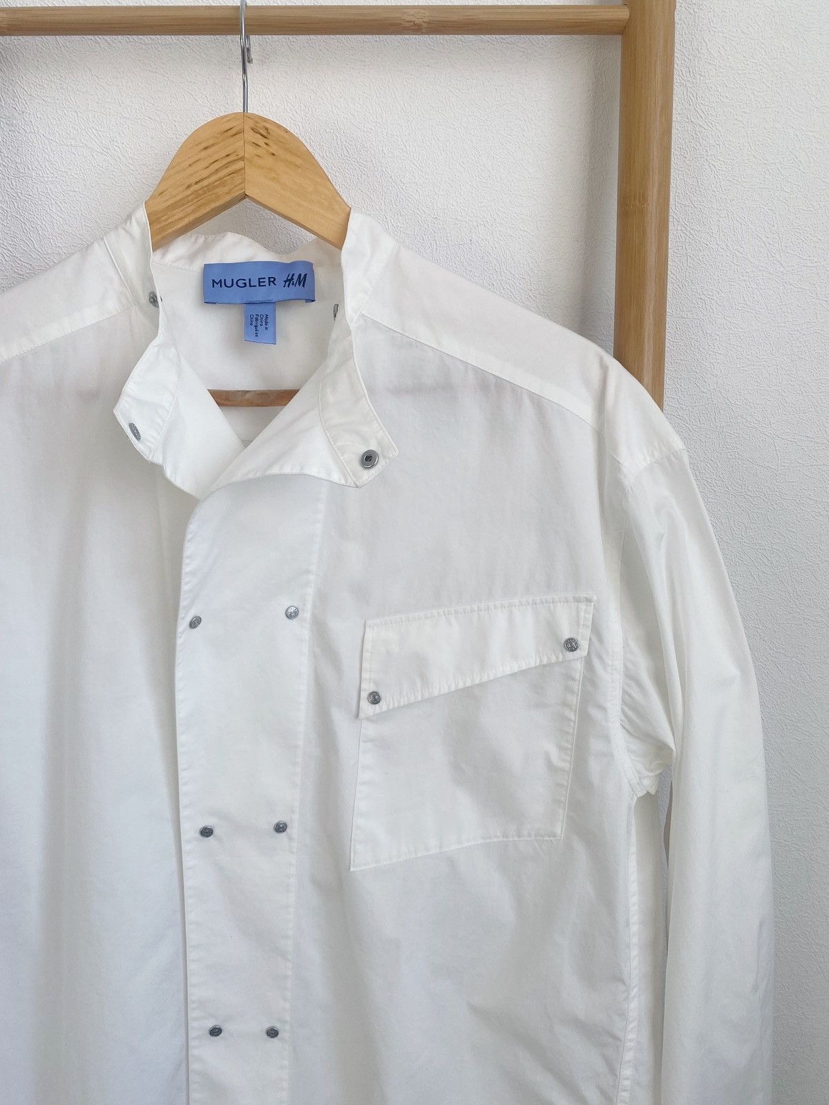 Mugler Mugler x H&M Double-breasted Poplin Shirt Size XL Size US XL / EU 56 / 4 - 19 Thumbnail