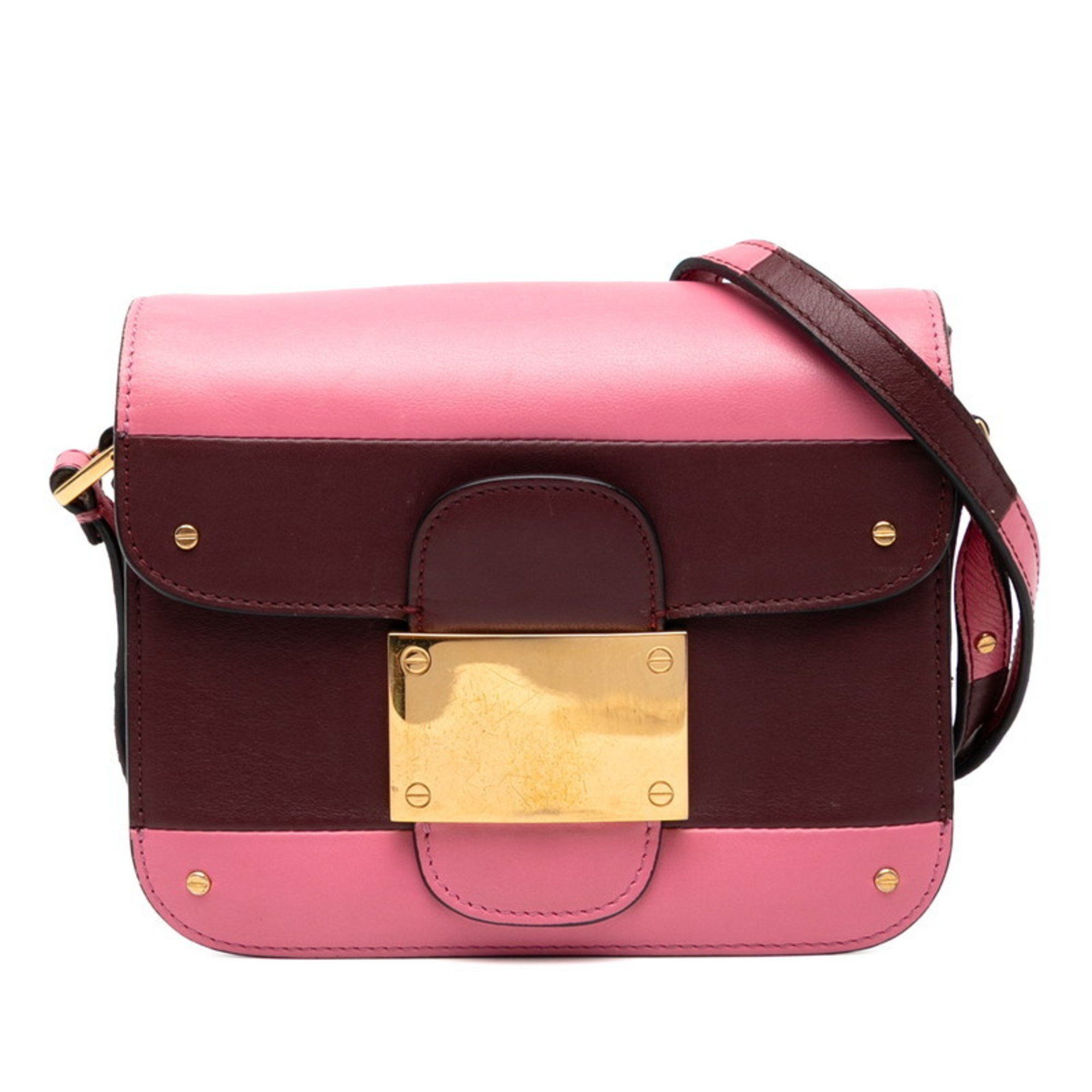 Valentino Valentino shoulder bag in pink and wine red leather for women. Size ONE SIZE - 1 Thumbnail