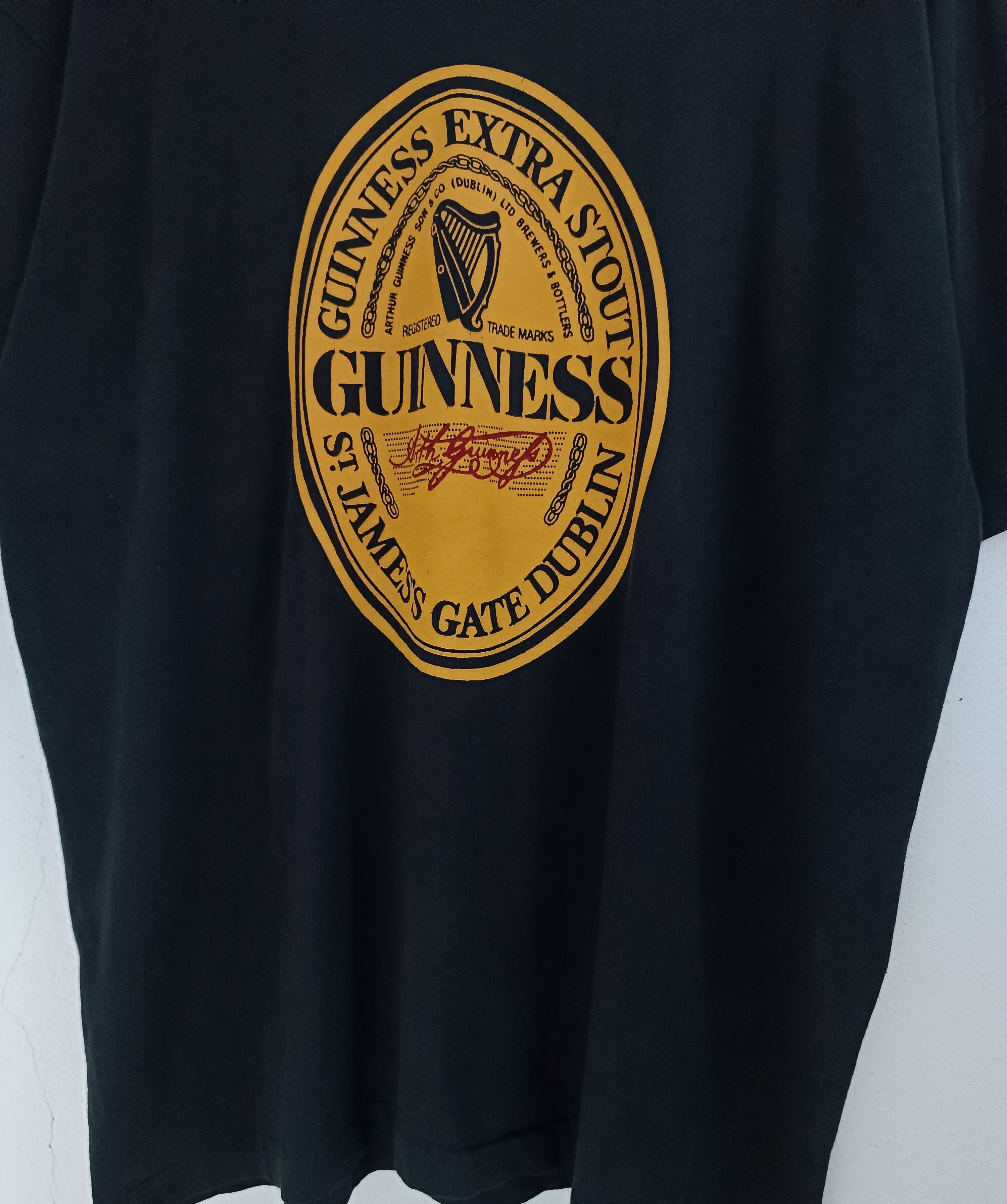 Other VINTAGE 80'S FADED GUINNESS STOUT VERY RARE TEE heineken Size US XL / EU 56 / 4 - 9 Thumbnail