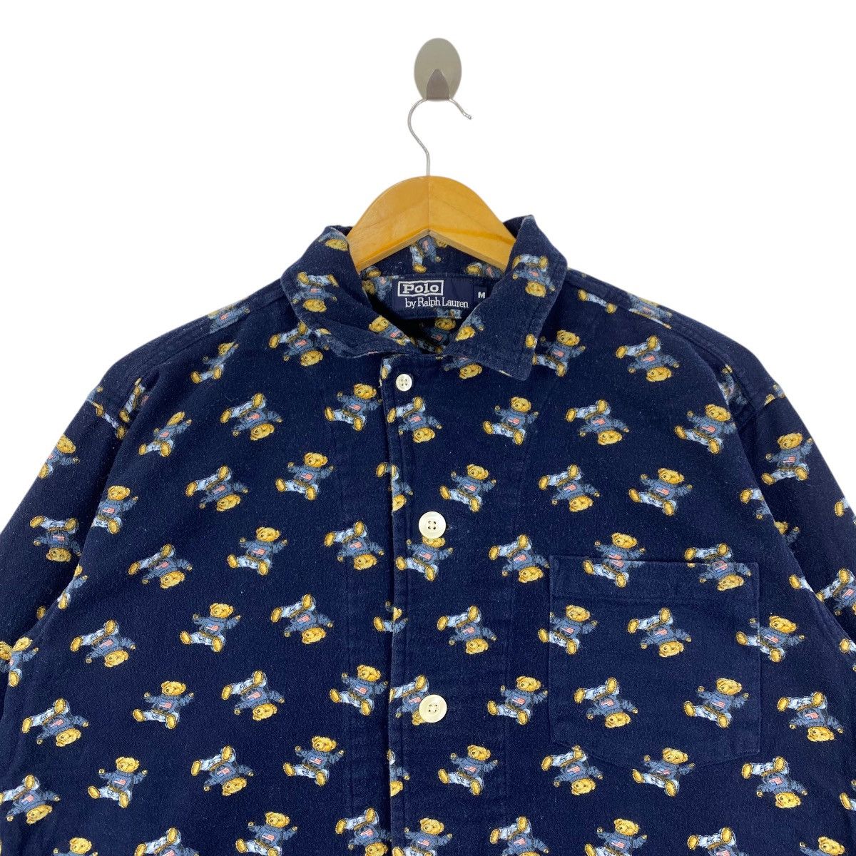 Polo Ralph Lauren Vintage 90s POLO BEAR Ralph Lauren Fleece Fullprint Size US M / EU 48-50 / 2 - 2 Thumbnail