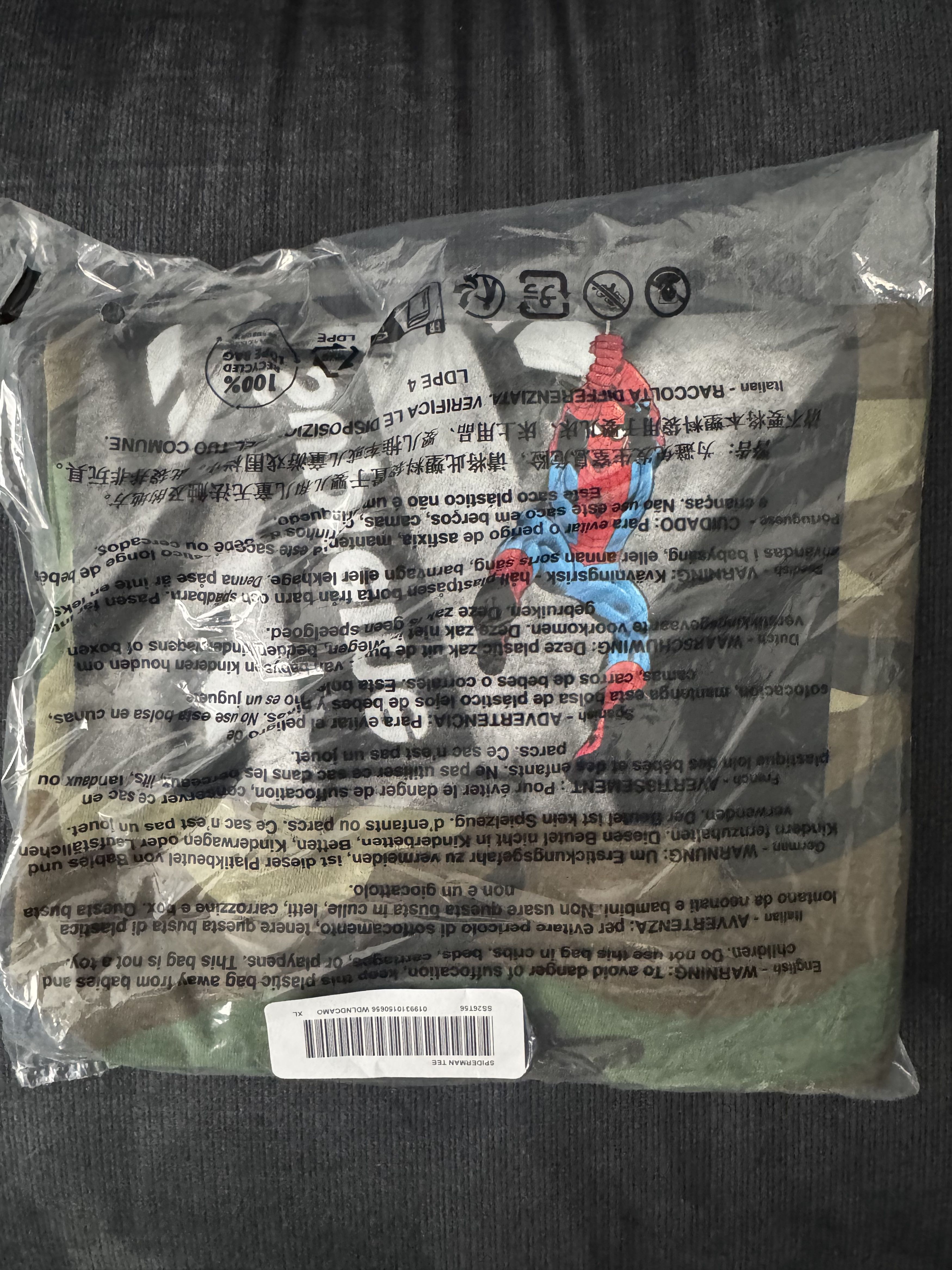 Supreme Spider-Man Tee Camo Size US XL / EU 56 / 4 - 3 Thumbnail