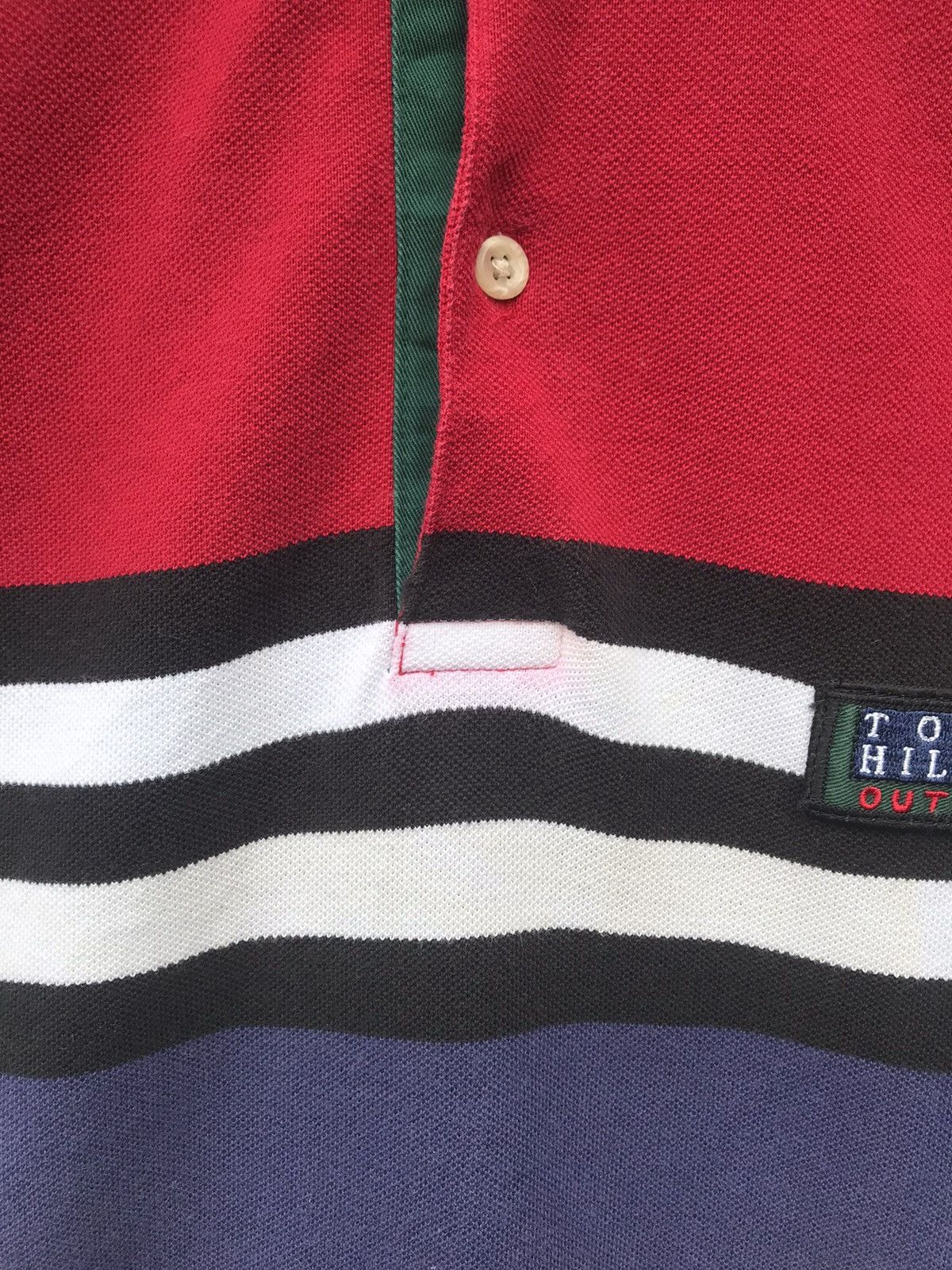 Tommy Hilfiger Vintage Tommy Hilfiger Stripe Multicolour Polo Shirt Size US M / EU 48-50 / 2 - 4 Thumbnail
