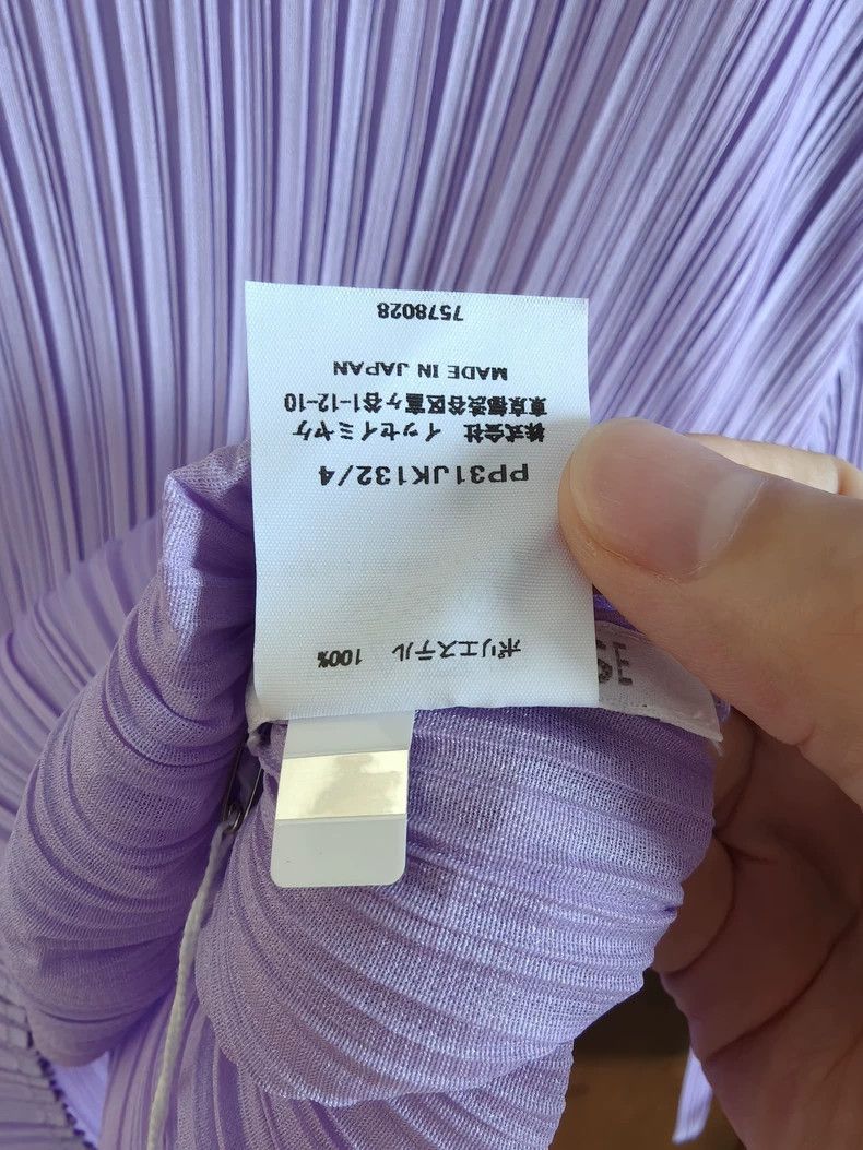 Issey Miyake Issey Miyake size:4 Purple pleated long-sleeved shirt Size XS / US 0-2 / IT 36-38 - 4 Thumbnail